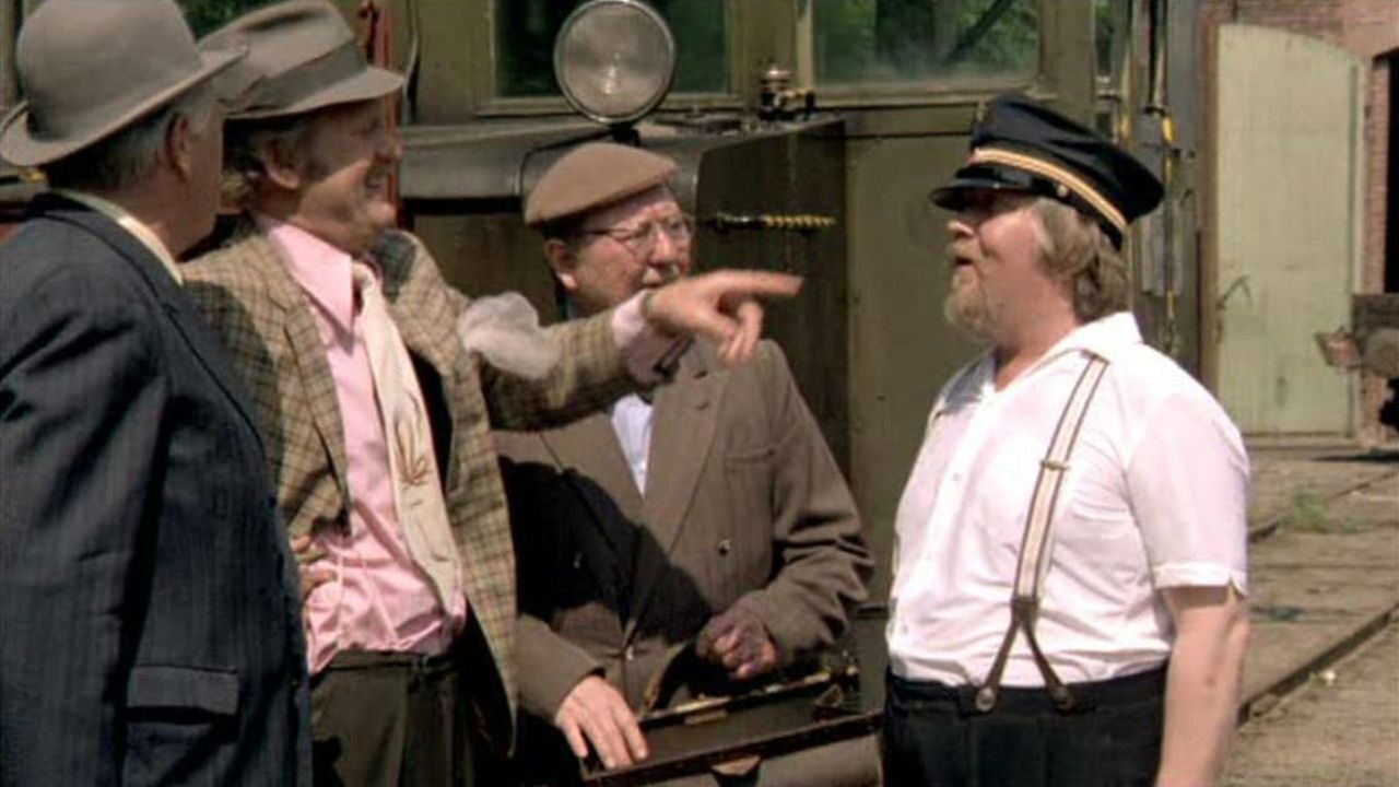 Backdrop for The Olsen Gang and Dynamite-Harry On The Trail