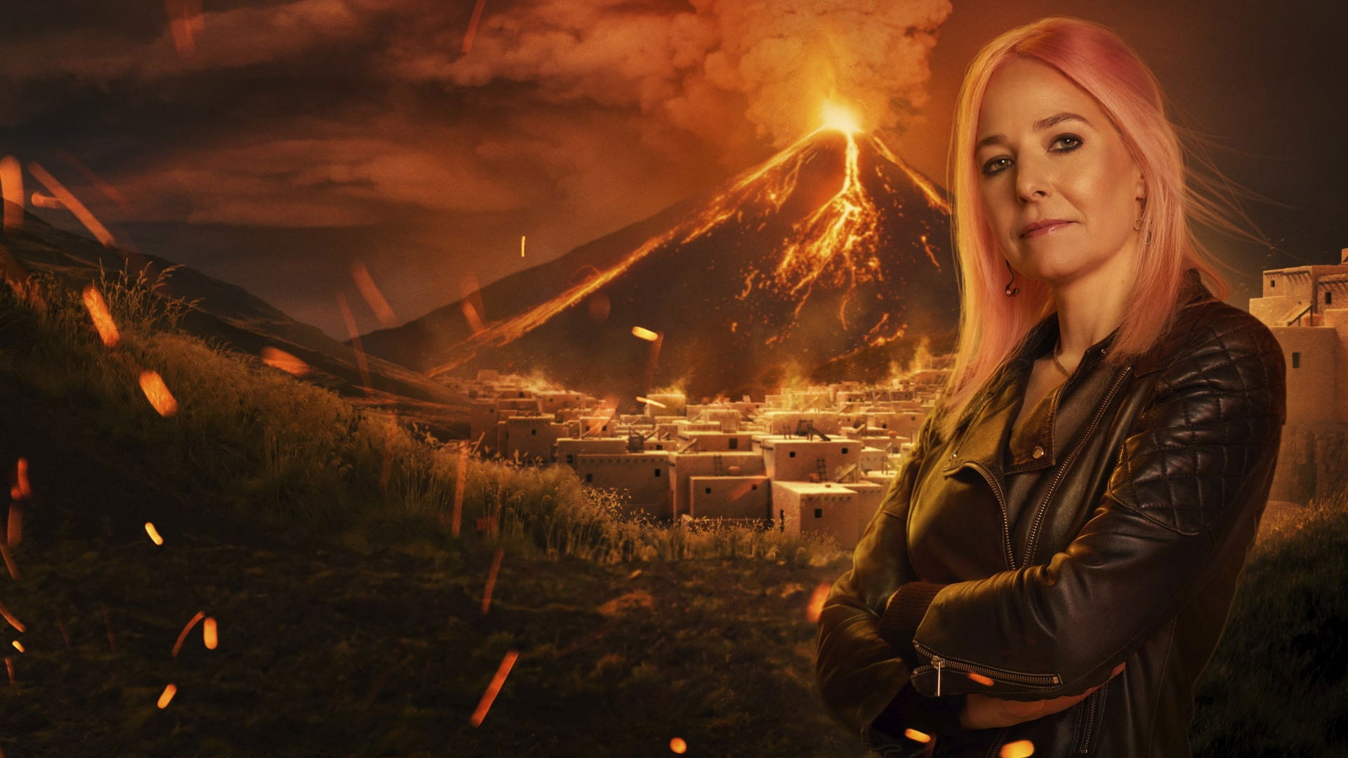 Backdrop for Curse of the Ancients with Alice Roberts