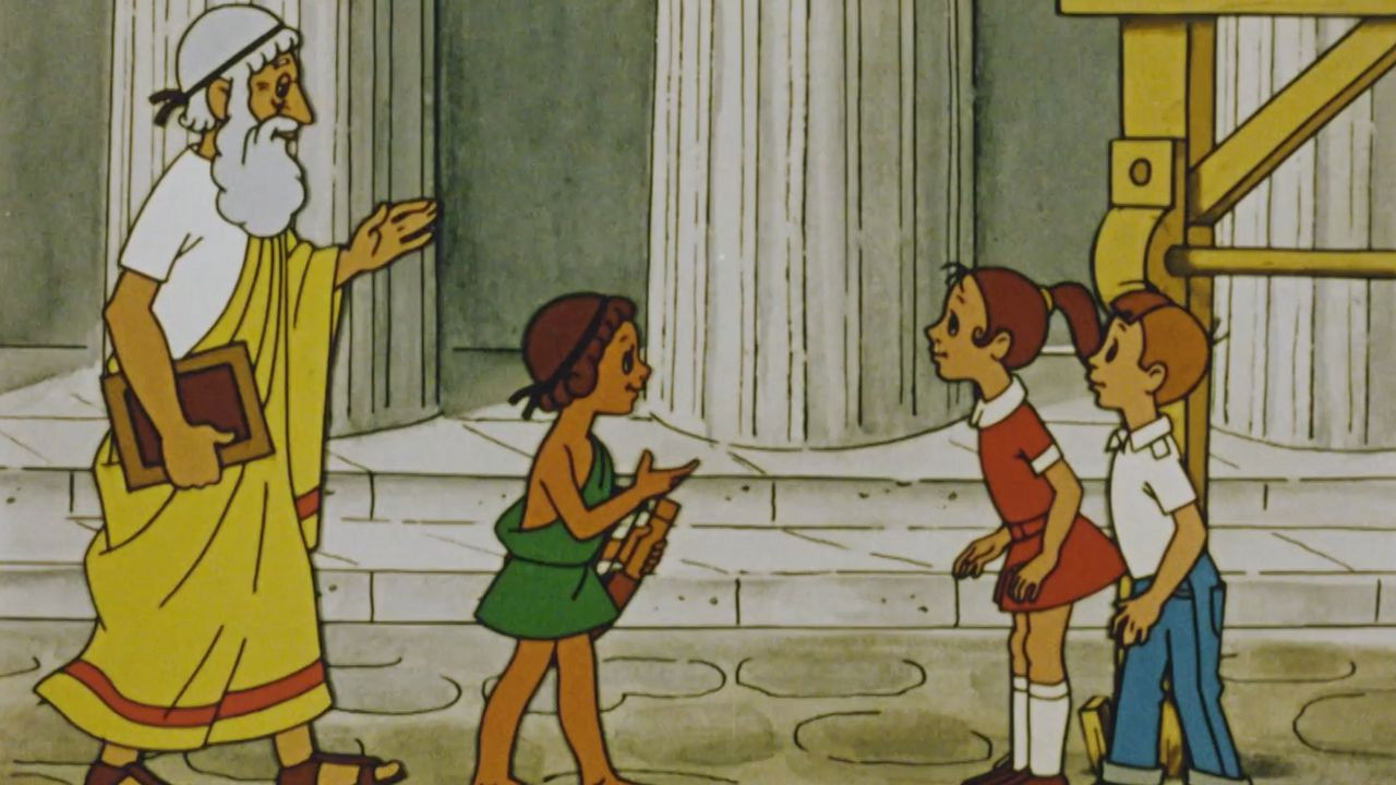 Backdrop for Kolya, Olya and Archimedes