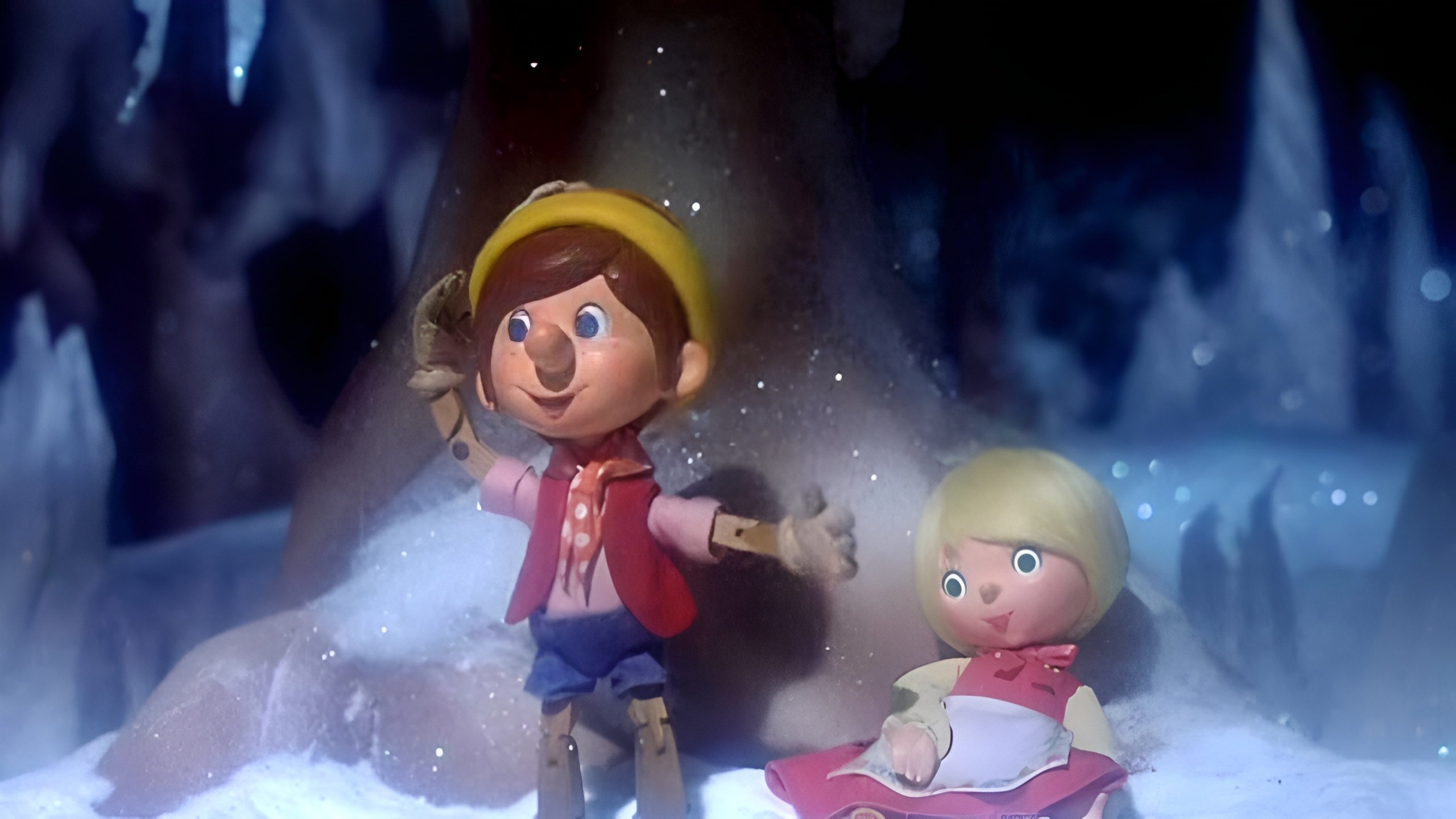 Backdrop for Pinocchio's Christmas