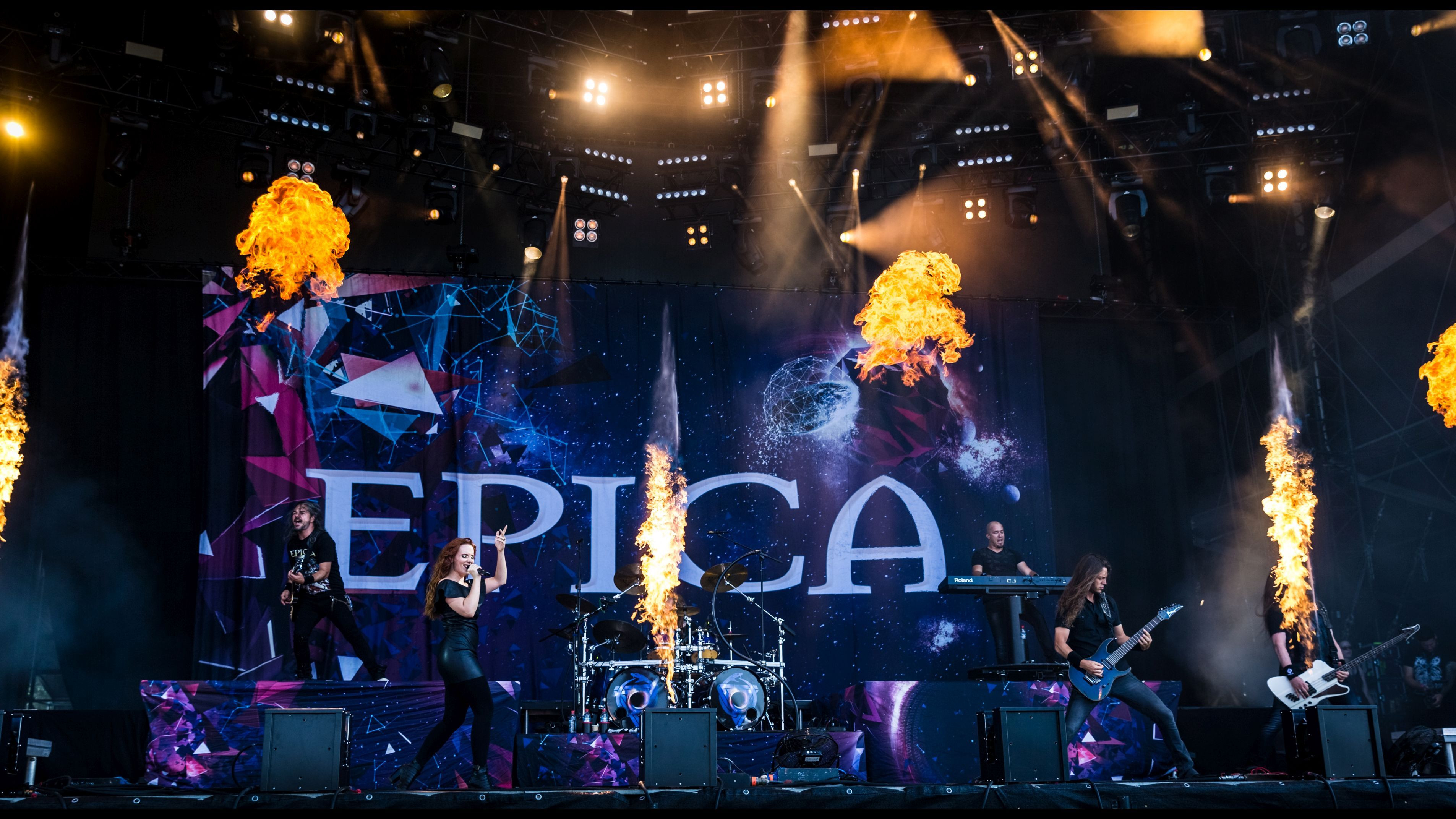 Backdrop for Epica - Live Open Air At Wacken 2018