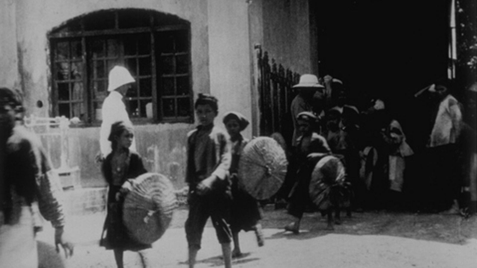 Backdrop for Unloading the Brick Oven