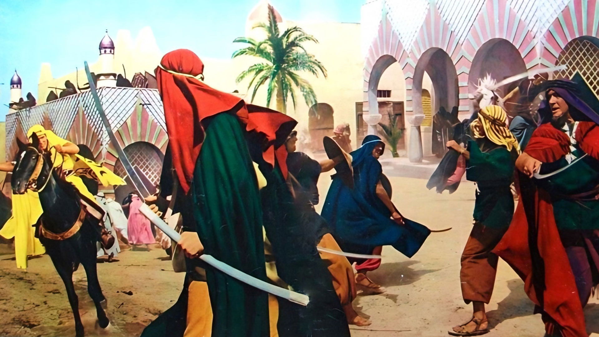 Backdrop for Desert Raiders