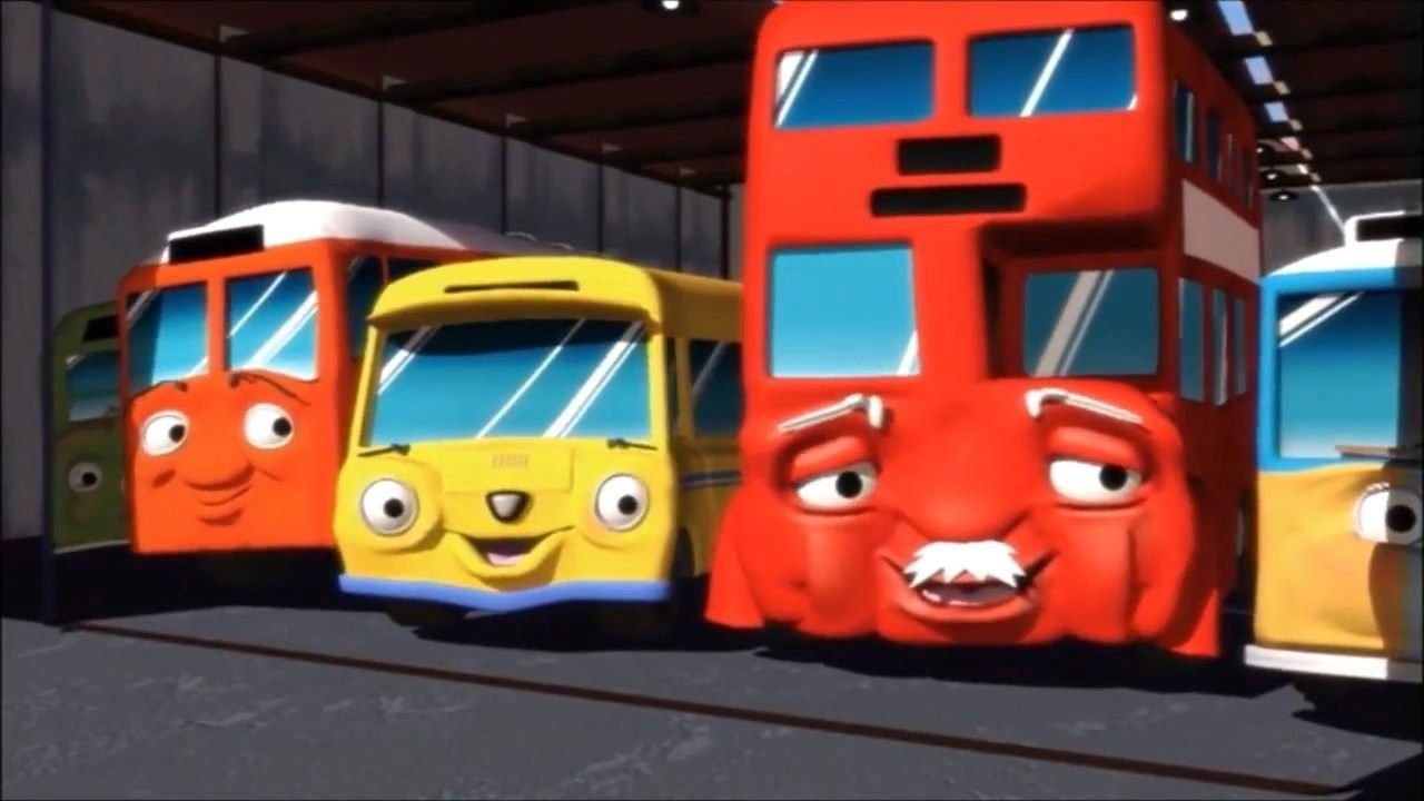 Backdrop for Busy Buses