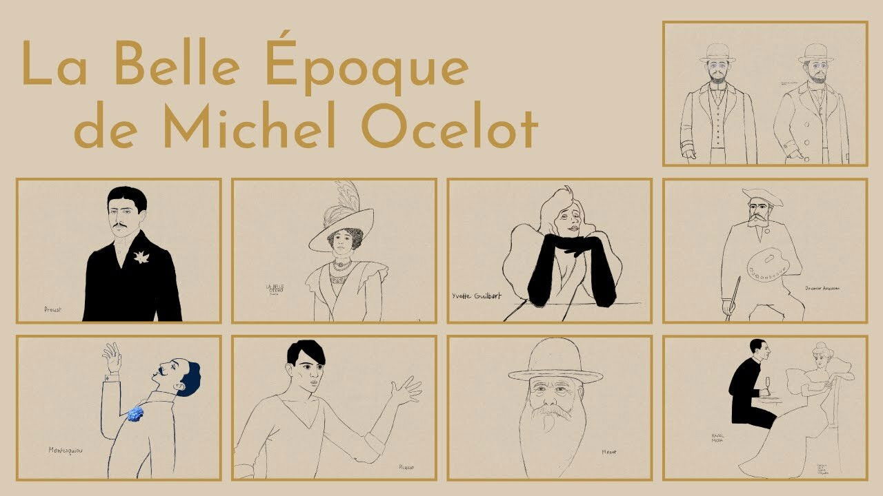 Backdrop for La Belle Époque de Michel Ocelot