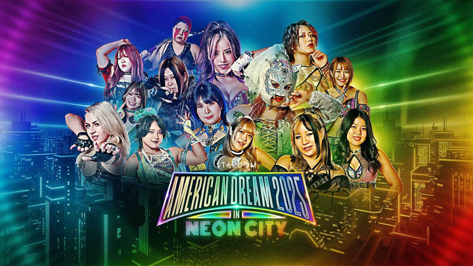 Backdrop for Stardom American Dream 2025 in Neon City