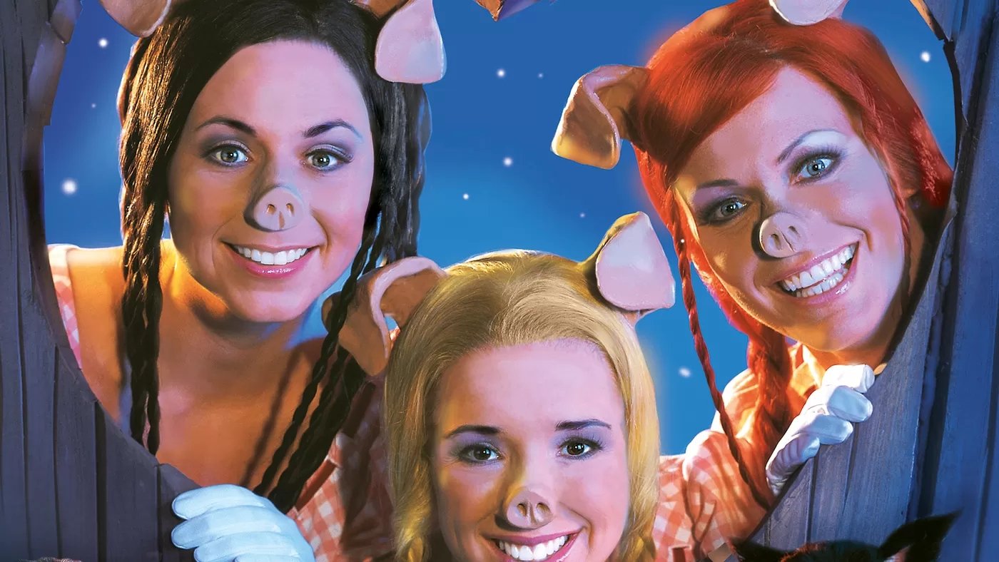 Backdrop for The Three Little Pigs The Musical
