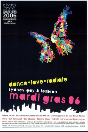 Poster for Sydney Gay and Lesbian Mardi Gras 2006