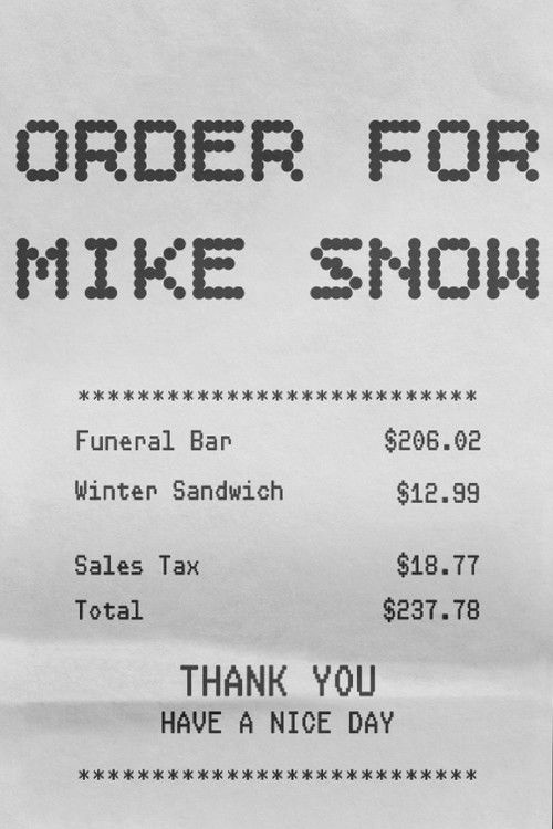 Order for Mike Snow