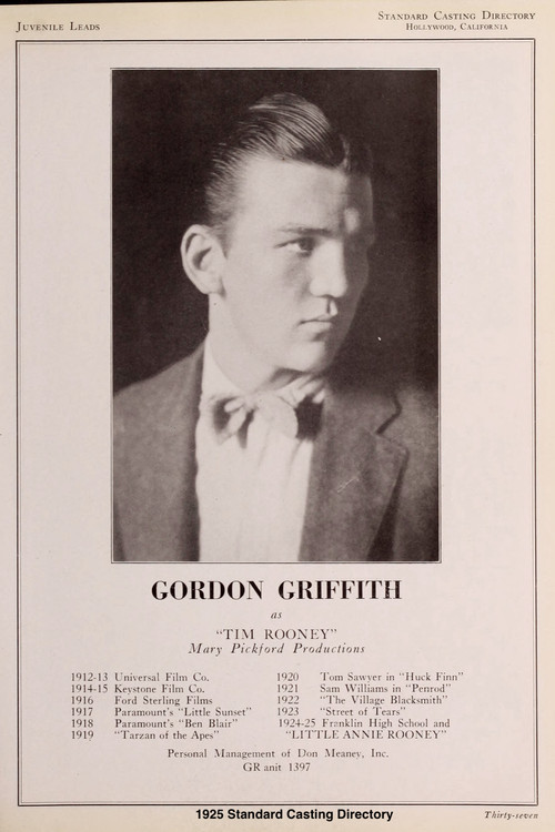 Photo of Gordon Griffith