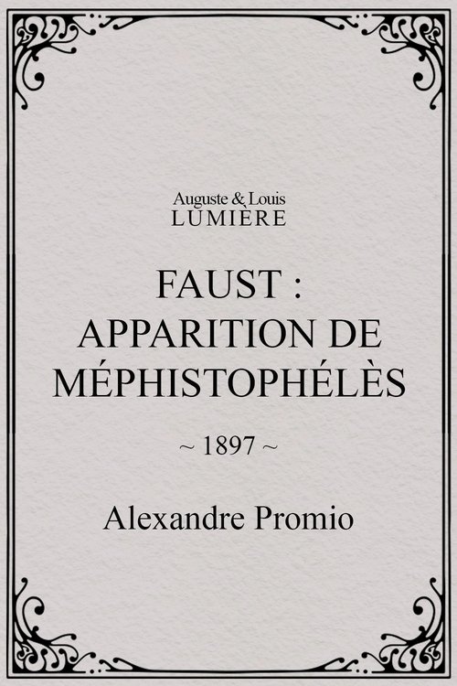 Faust: Appearance of Mephistopheles