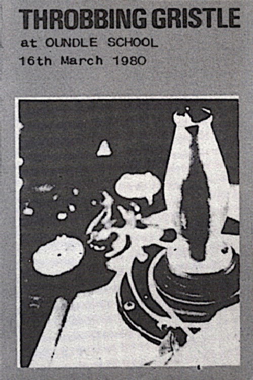 Poster for Throbbing Gristle: Live at Oundle School, 16th March 1980