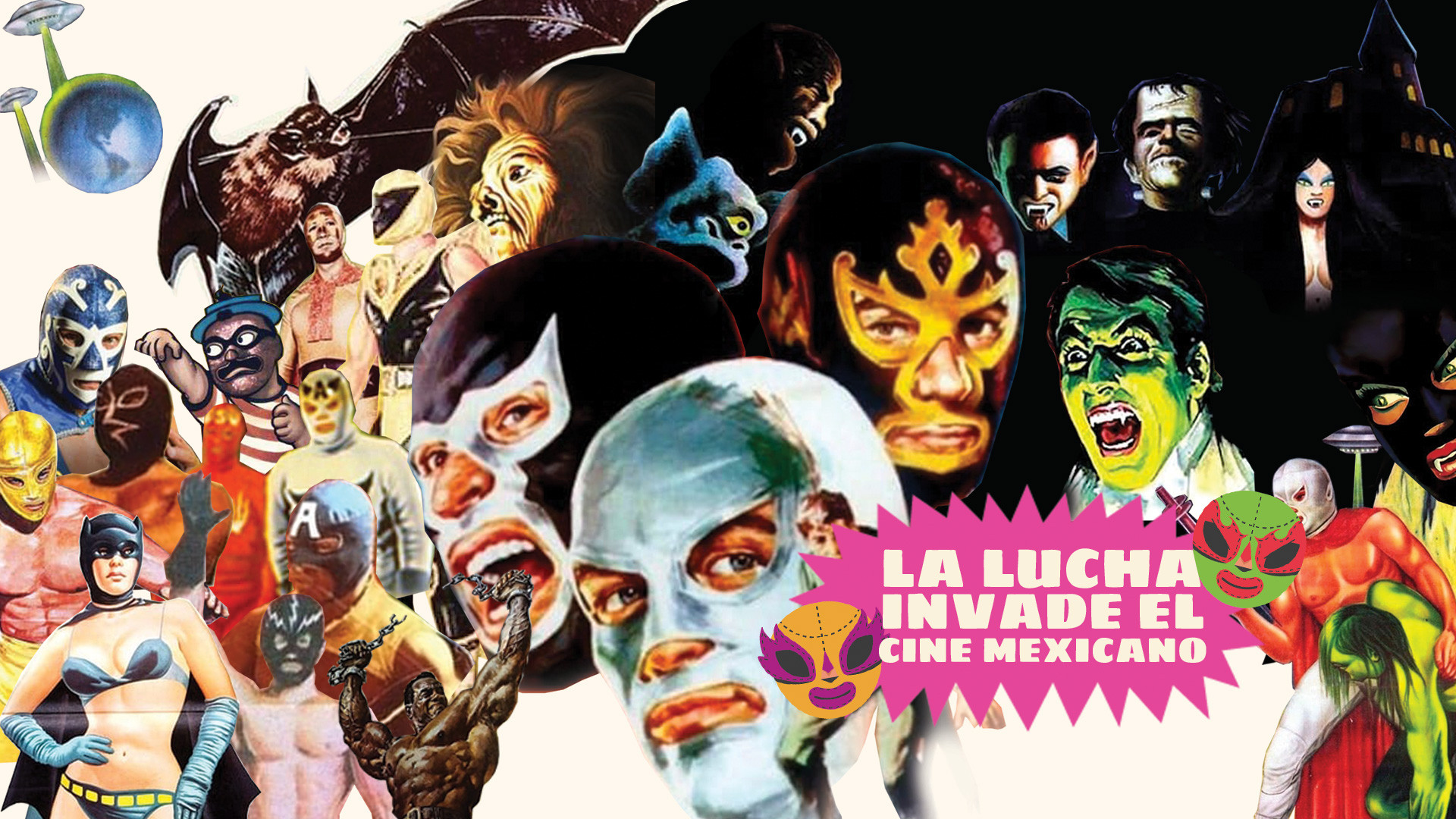 Backdrop for La Lucha Invade el Cine Mexicano