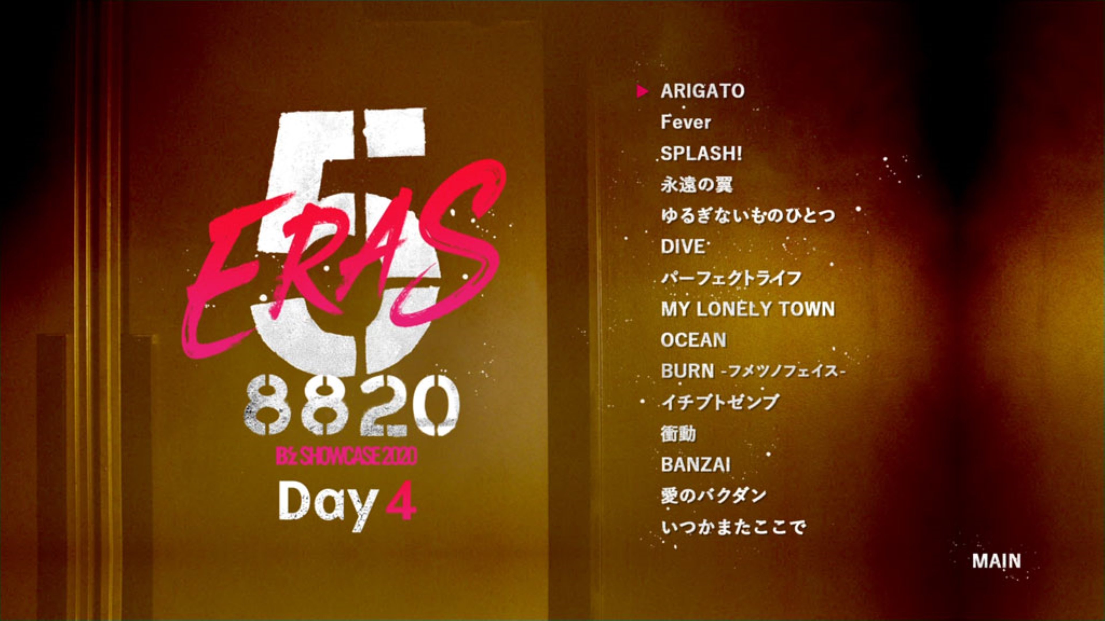 Backdrop for B'z SHOWCASE 2020 -5 ERAS 8820- Day4