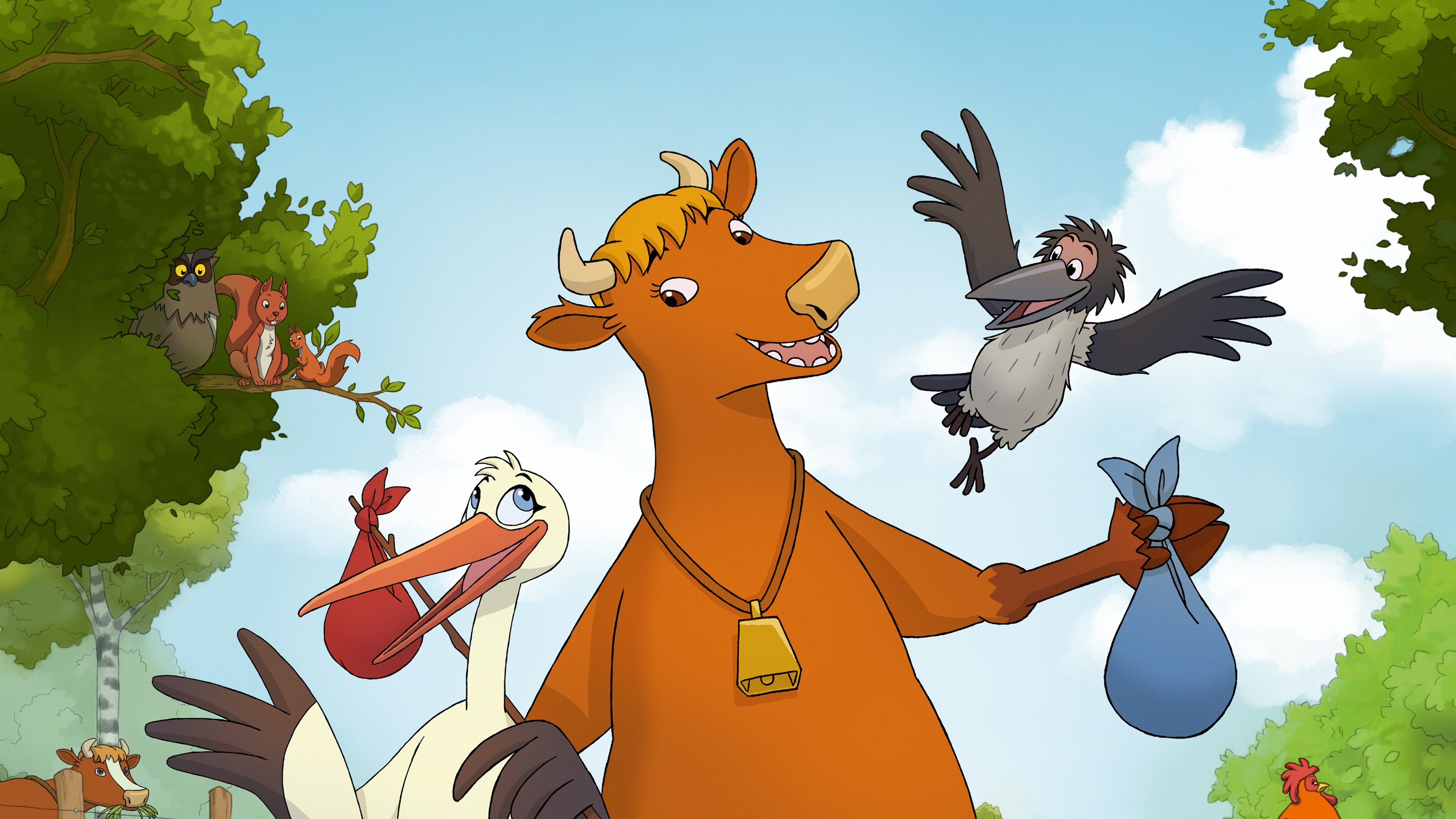 Backdrop for Mamma Moo Finds Her Way Home