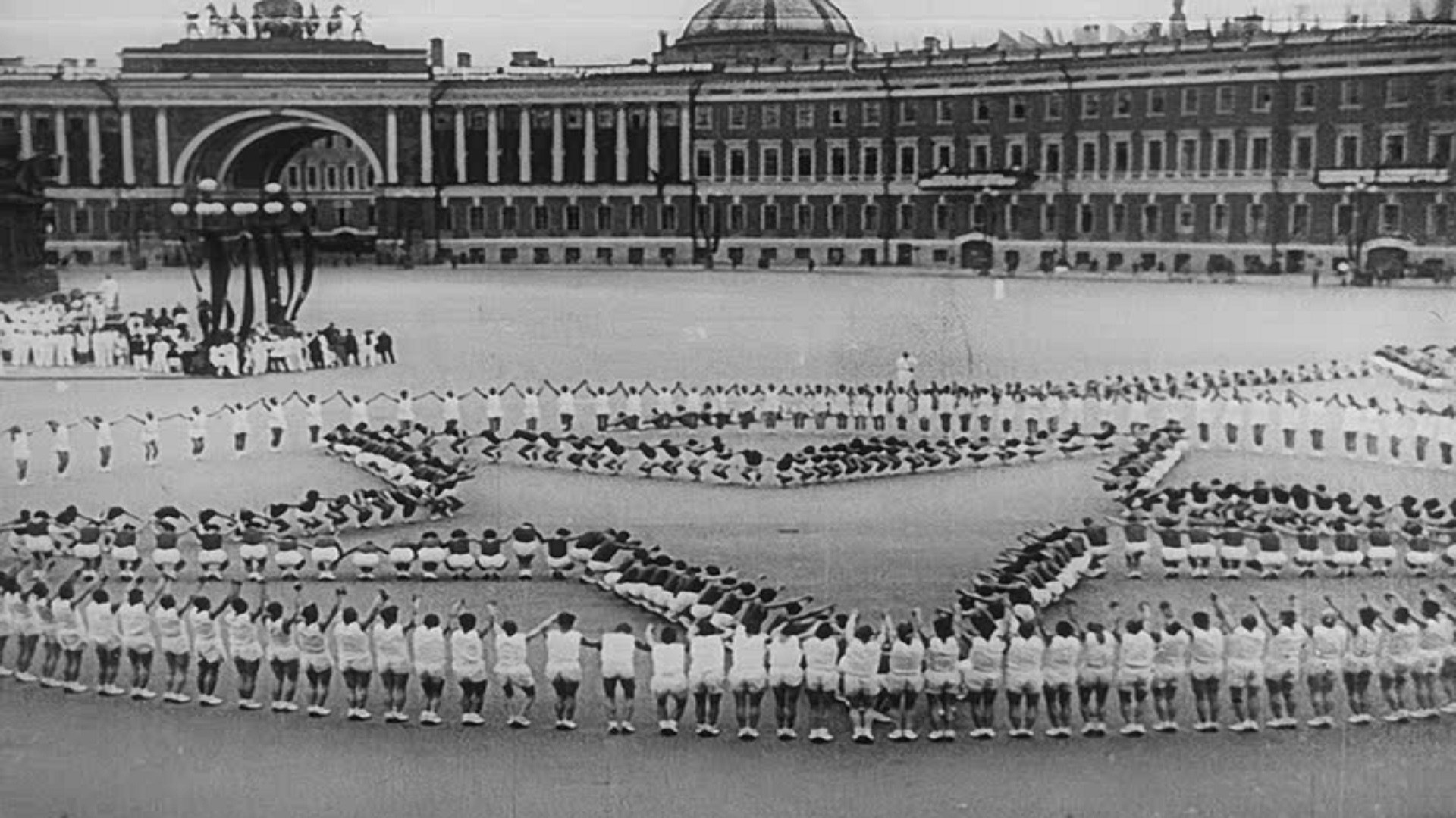 Backdrop for Three Songs About Lenin