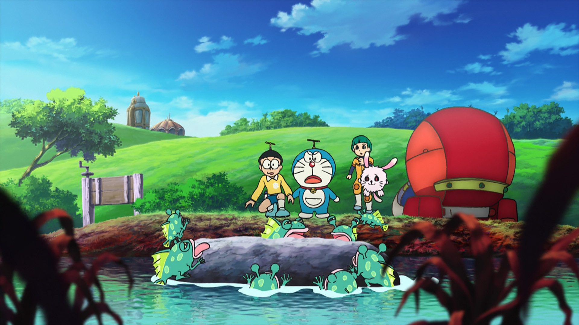 Backdrop for Doraemon: The New Record of Nobita's Spaceblazer
