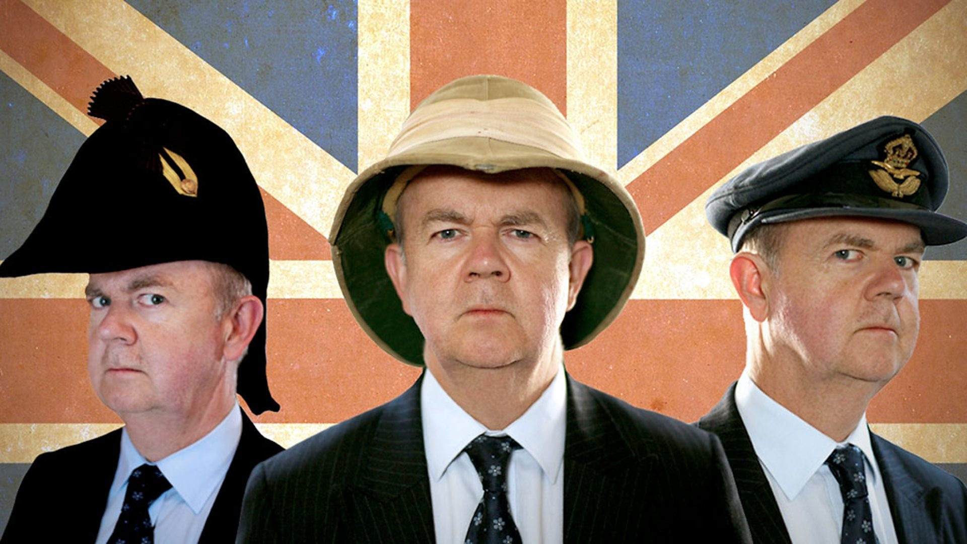 Backdrop for Ian Hislop's Stiff Upper Lip