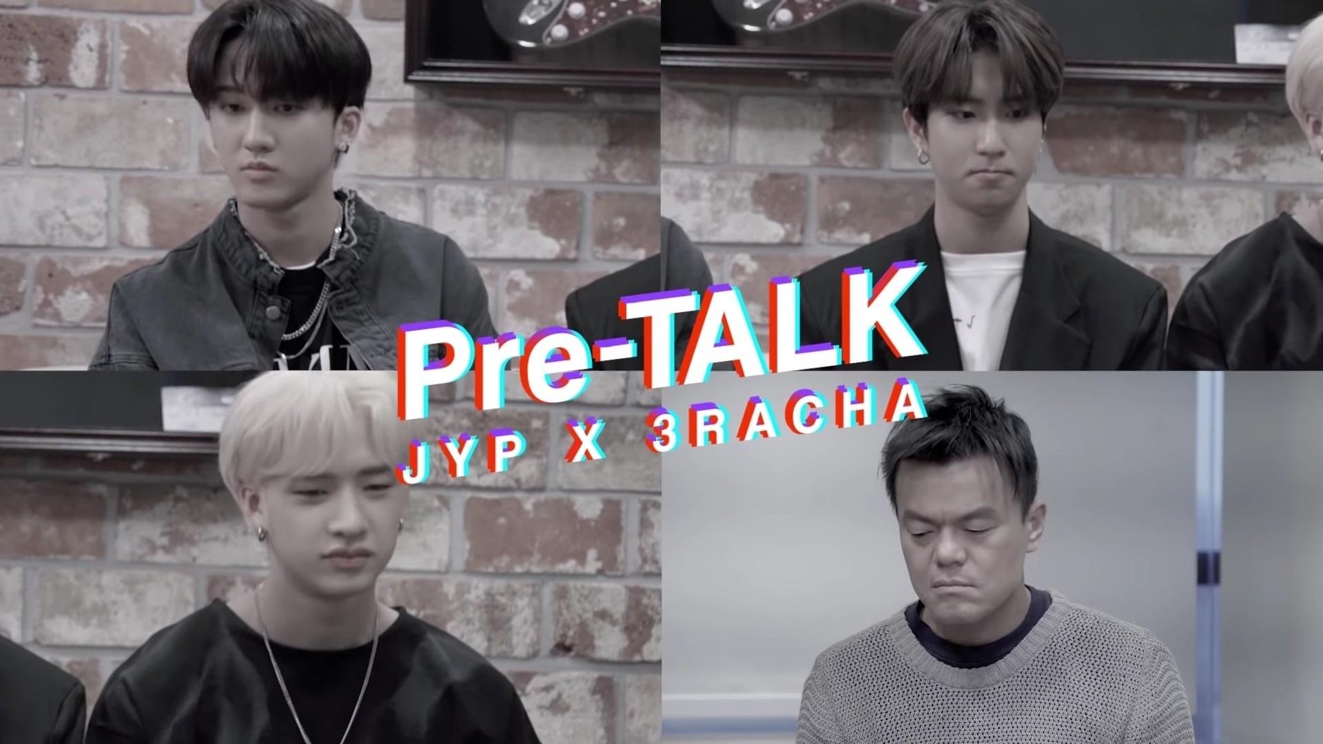 Backdrop for Pre-TALK - JYP X 3RACHA