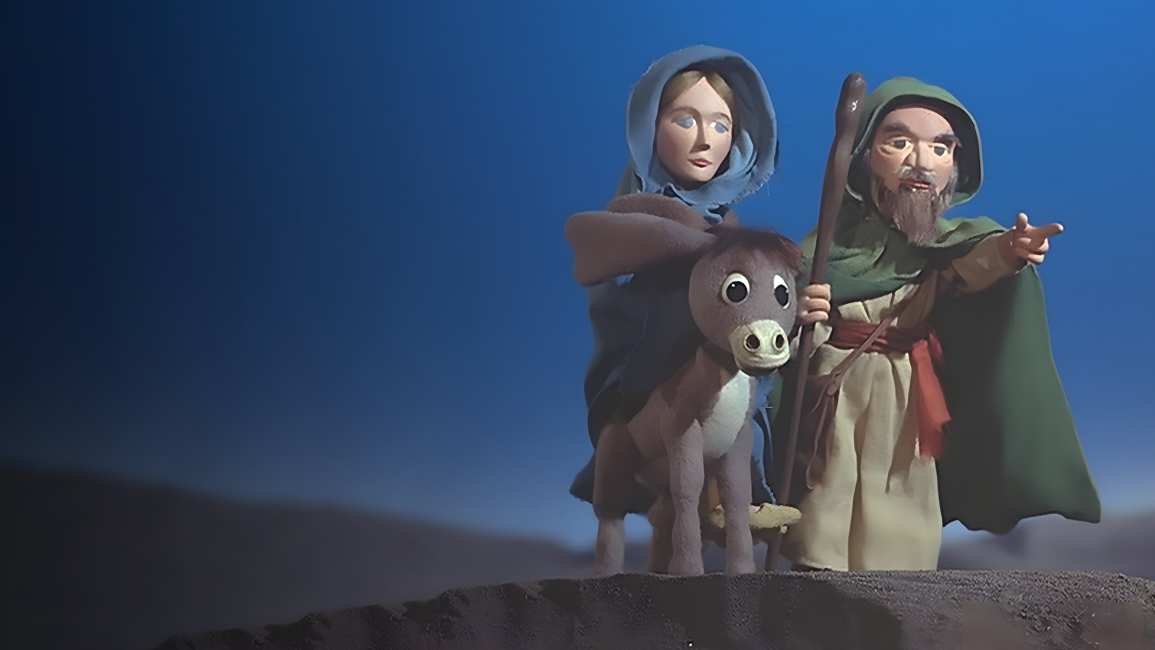 Backdrop for Nestor, the Long-Eared Christmas Donkey