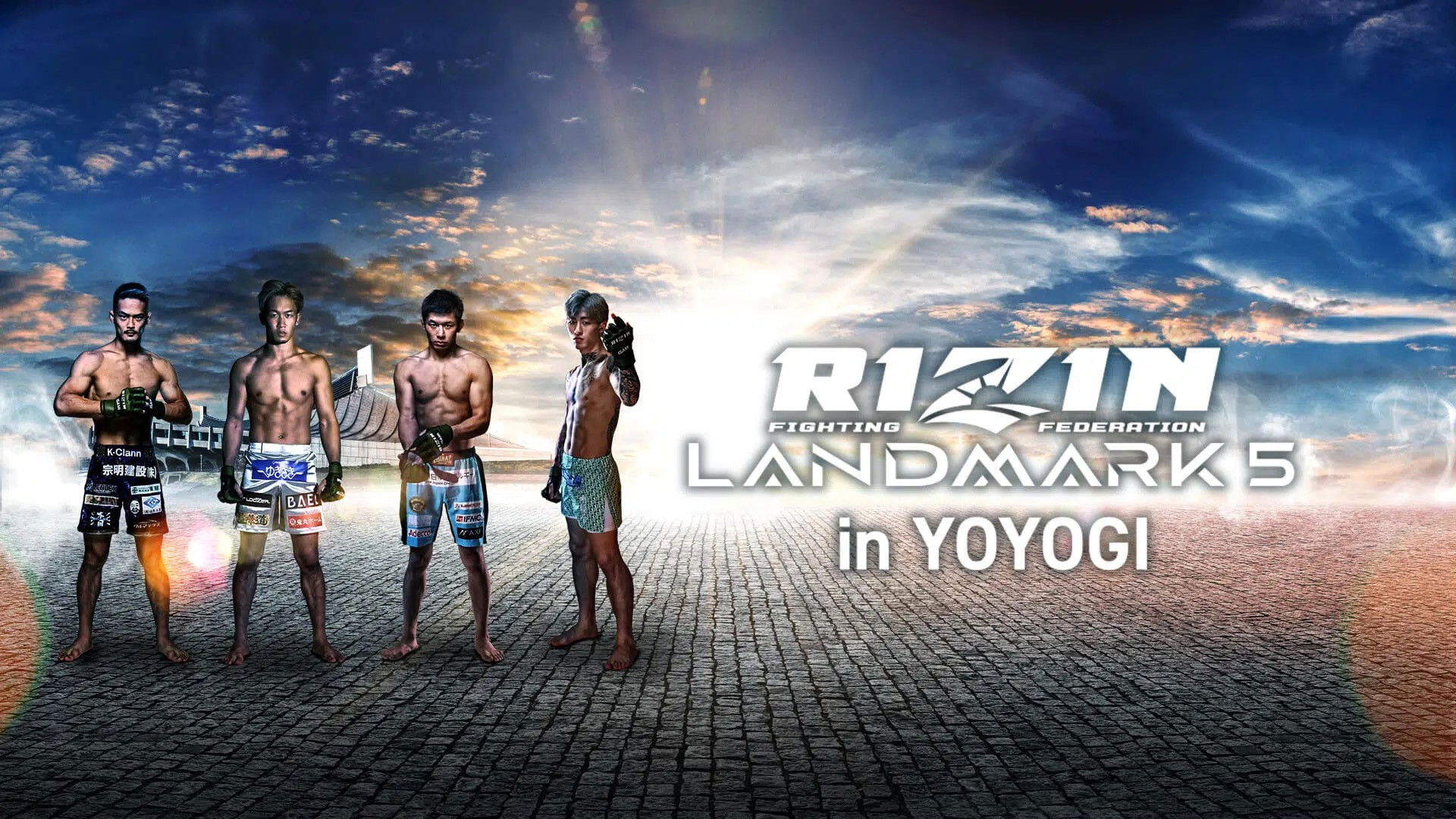 Backdrop for RIZIN LANDMARK 5 in YOYOGI