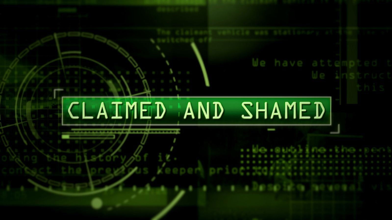 Backdrop for Claimed and Shamed