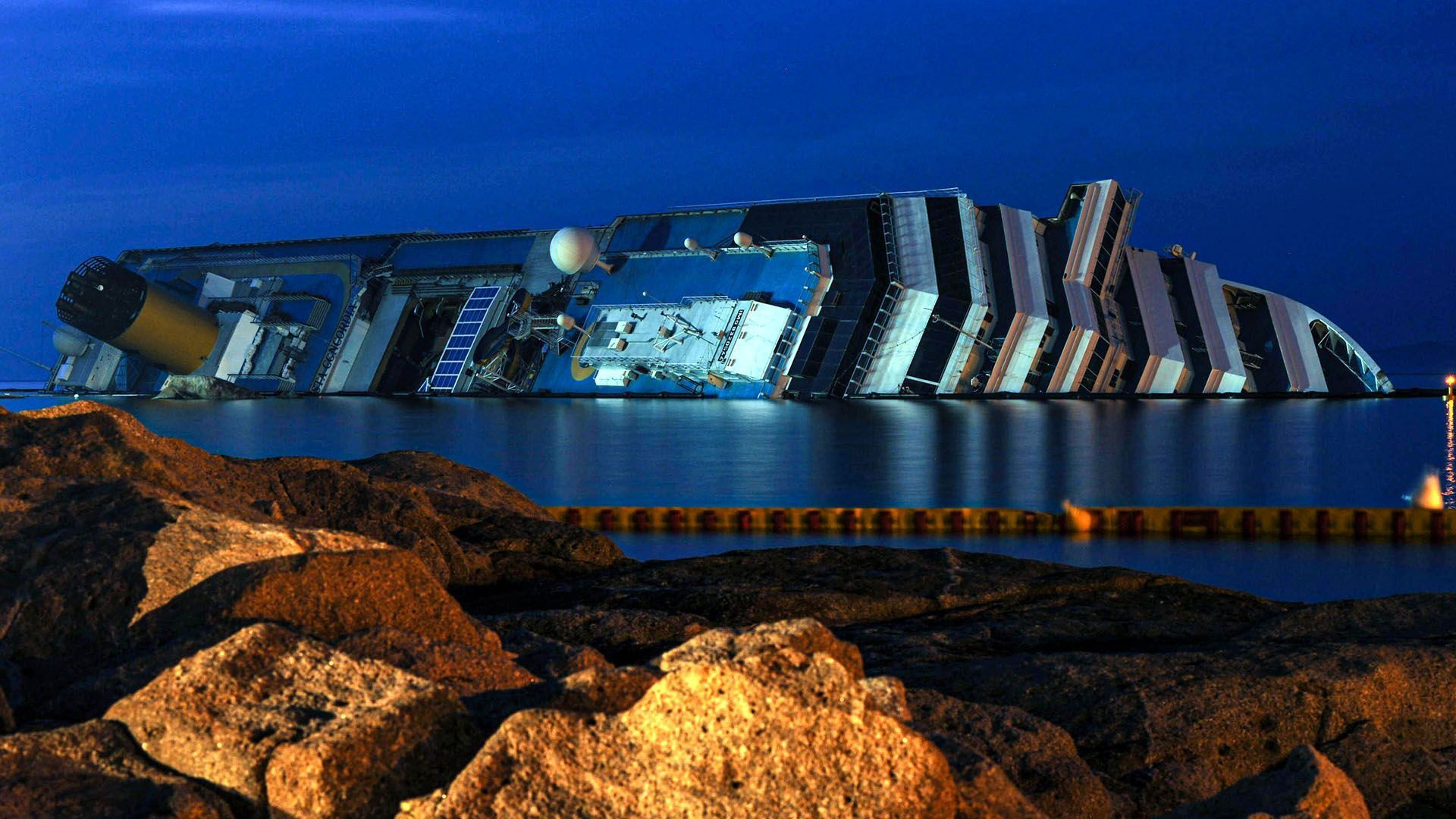 Backdrop for The Sinking of the Costa Concordia