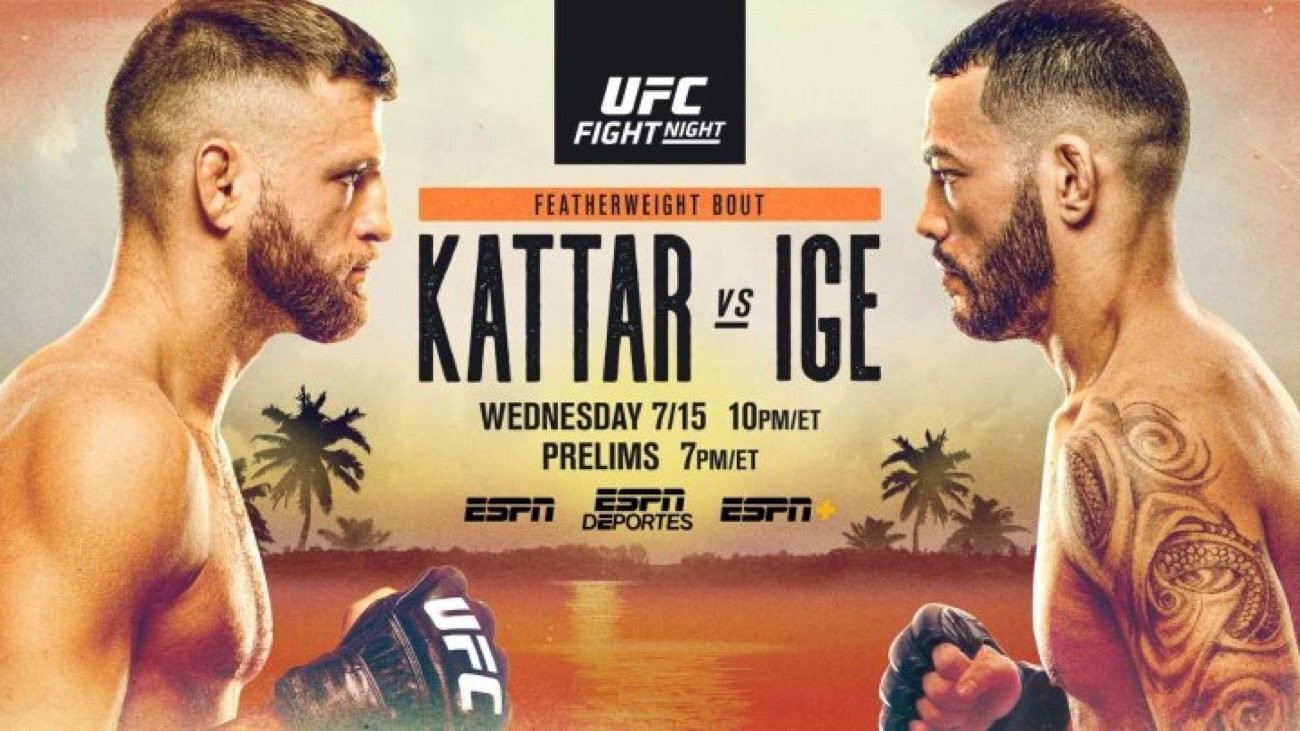 Backdrop for UFC on ESPN 13: Kattar vs. Ige
