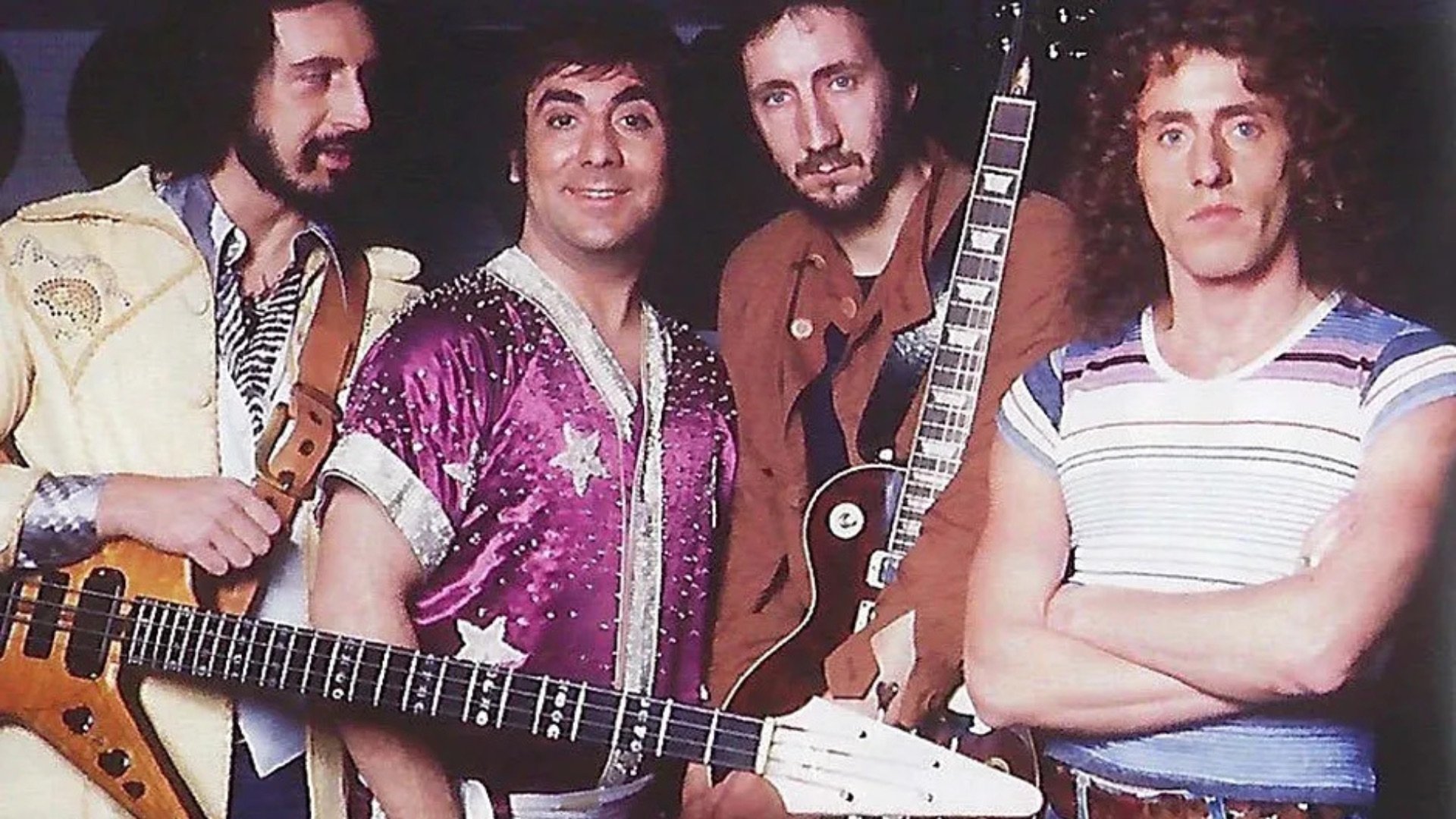 Backdrop for The Who - At Kilburn 1977