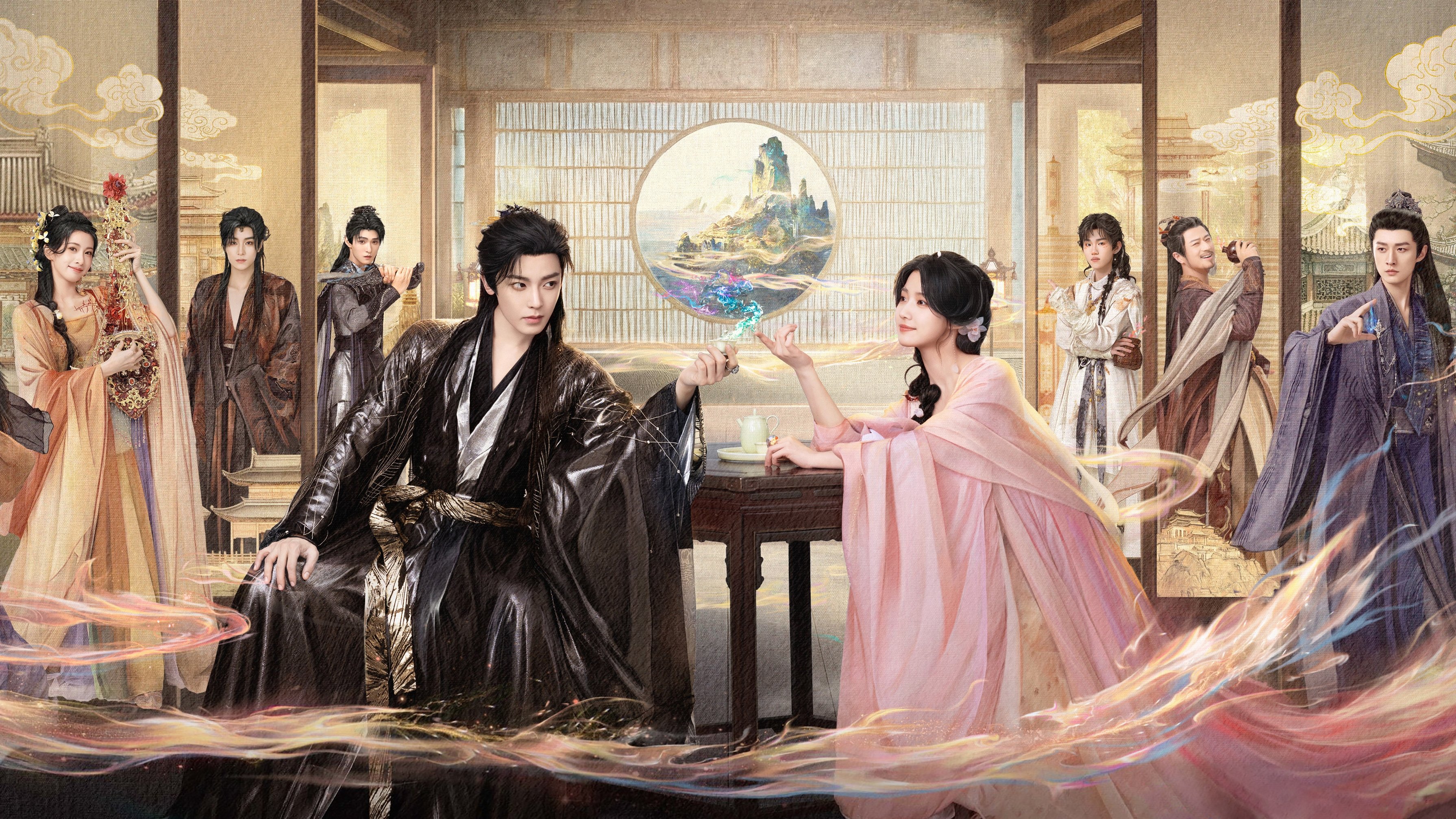 Backdrop for Love in the Clouds