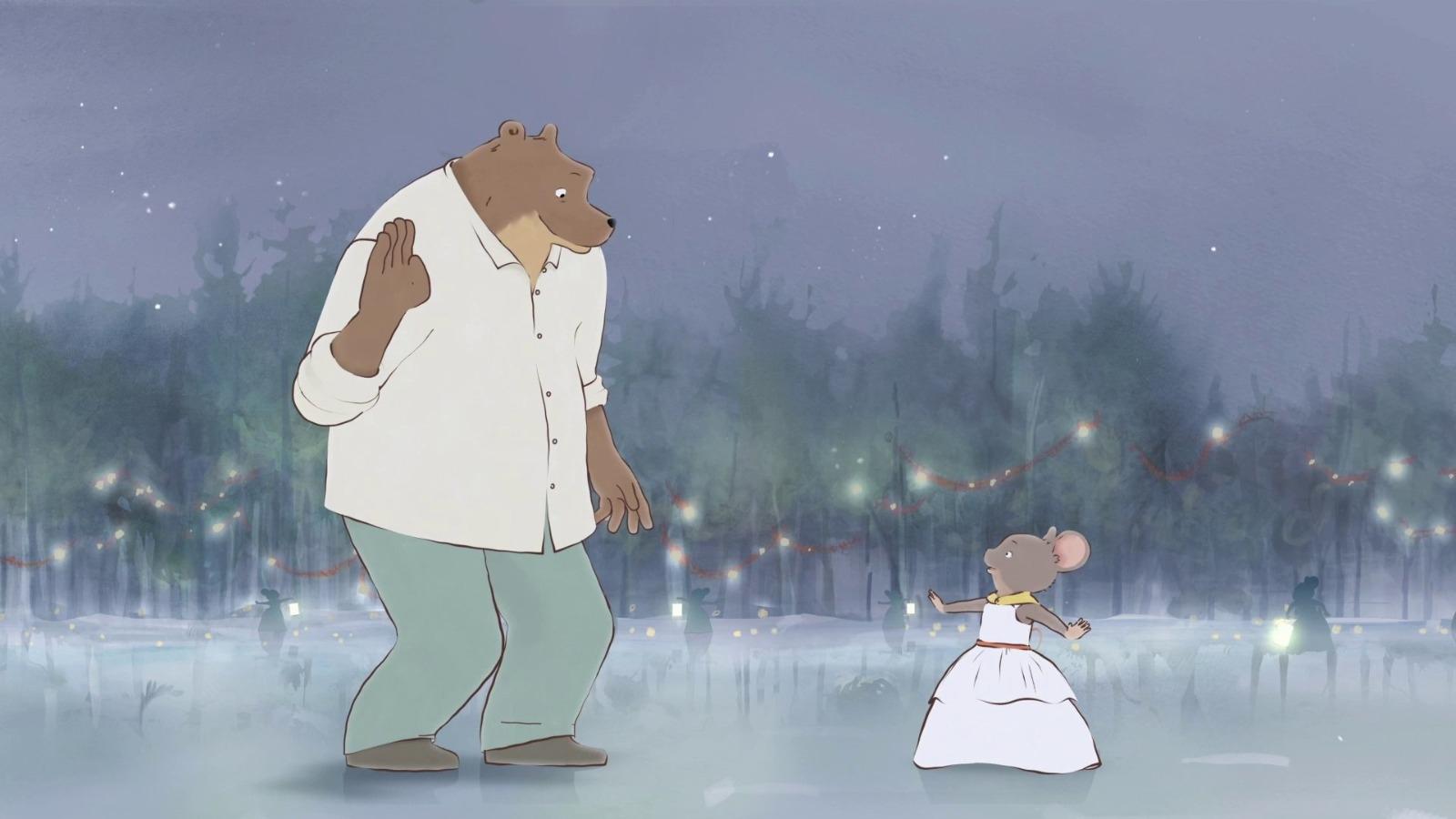 Backdrop for Ernest & Celestine's Winter