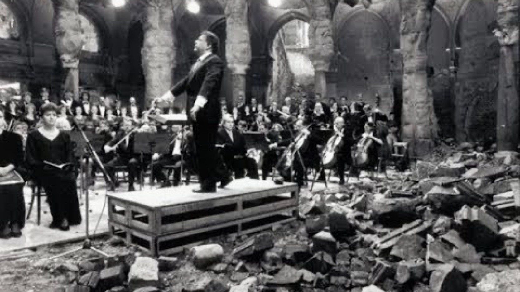 Backdrop for Mozart:The Requiem from Sarajevo