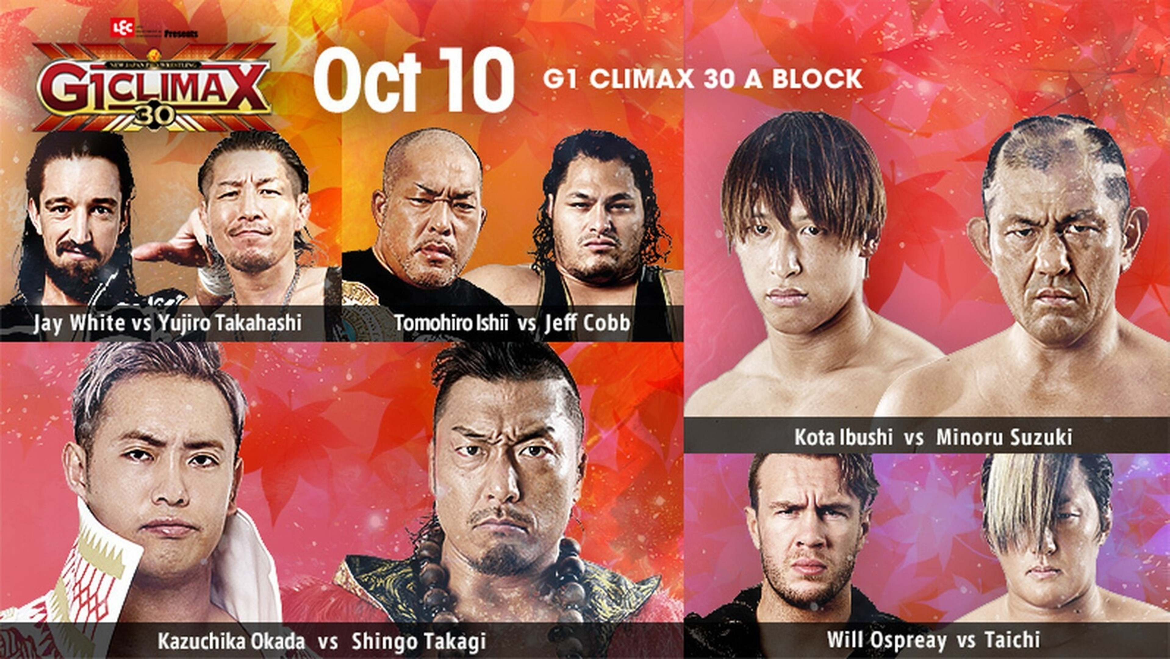 Backdrop for NJPW G1 Climax 30: Day 13