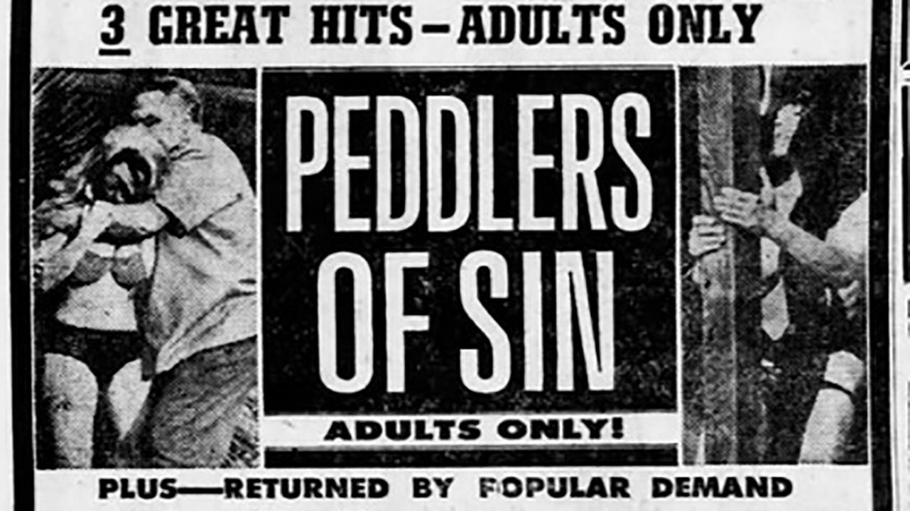 Backdrop for Peddlers of Sin