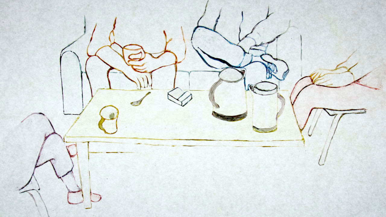 Backdrop for Discussion animée entre Entendeurs de voix