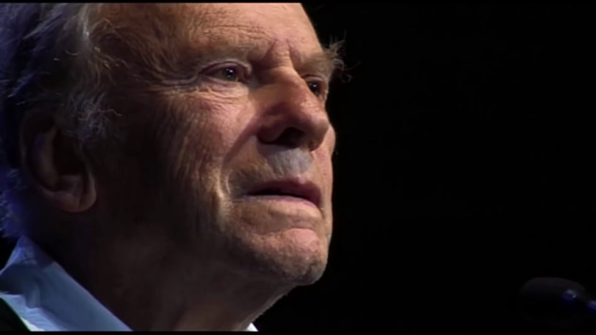 Backdrop for Jean-Louis Trintignant, "an honest man"