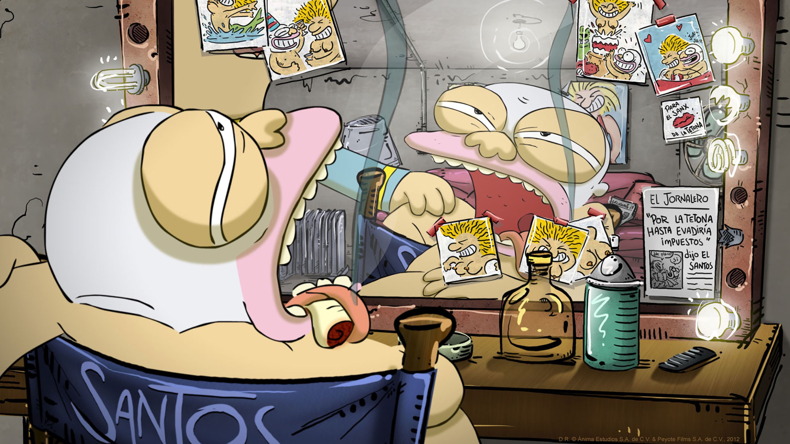 Backdrop for El Santos vs la Tetona Mendoza