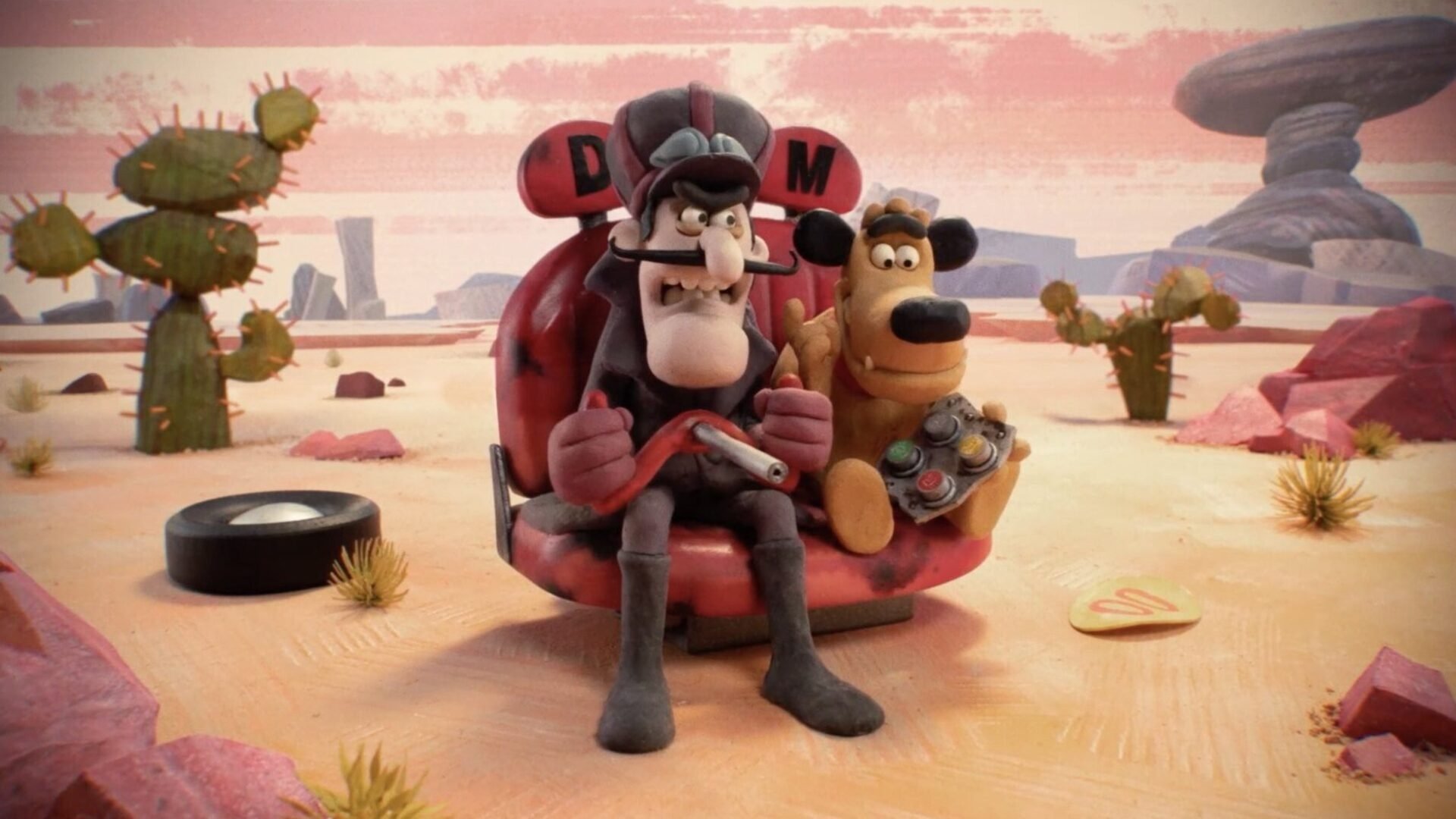 Backdrop for Dastardly & Muttley in 'Press the Red Button'