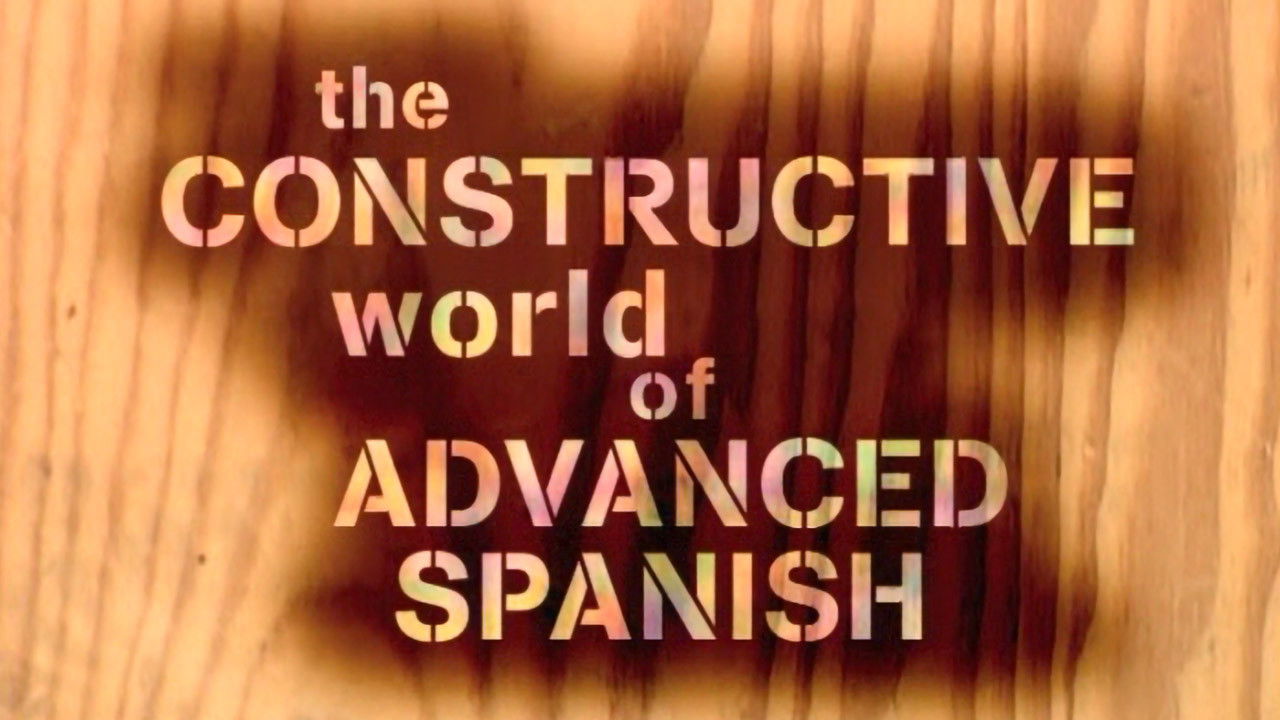 Backdrop for Standard Deviants - The Constructive World of Advanced Spanish: Verbs