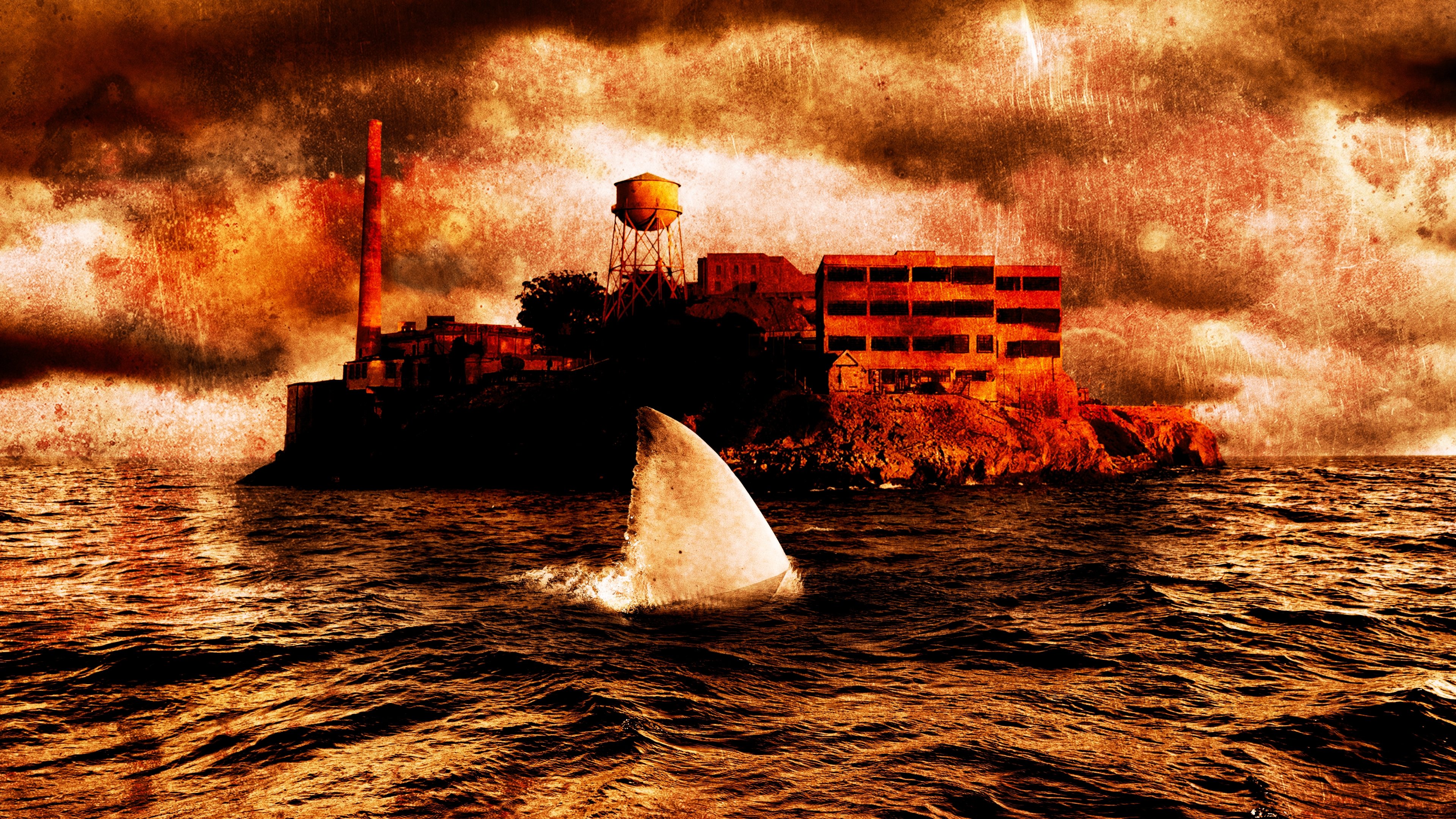 Backdrop for Sharkatraz