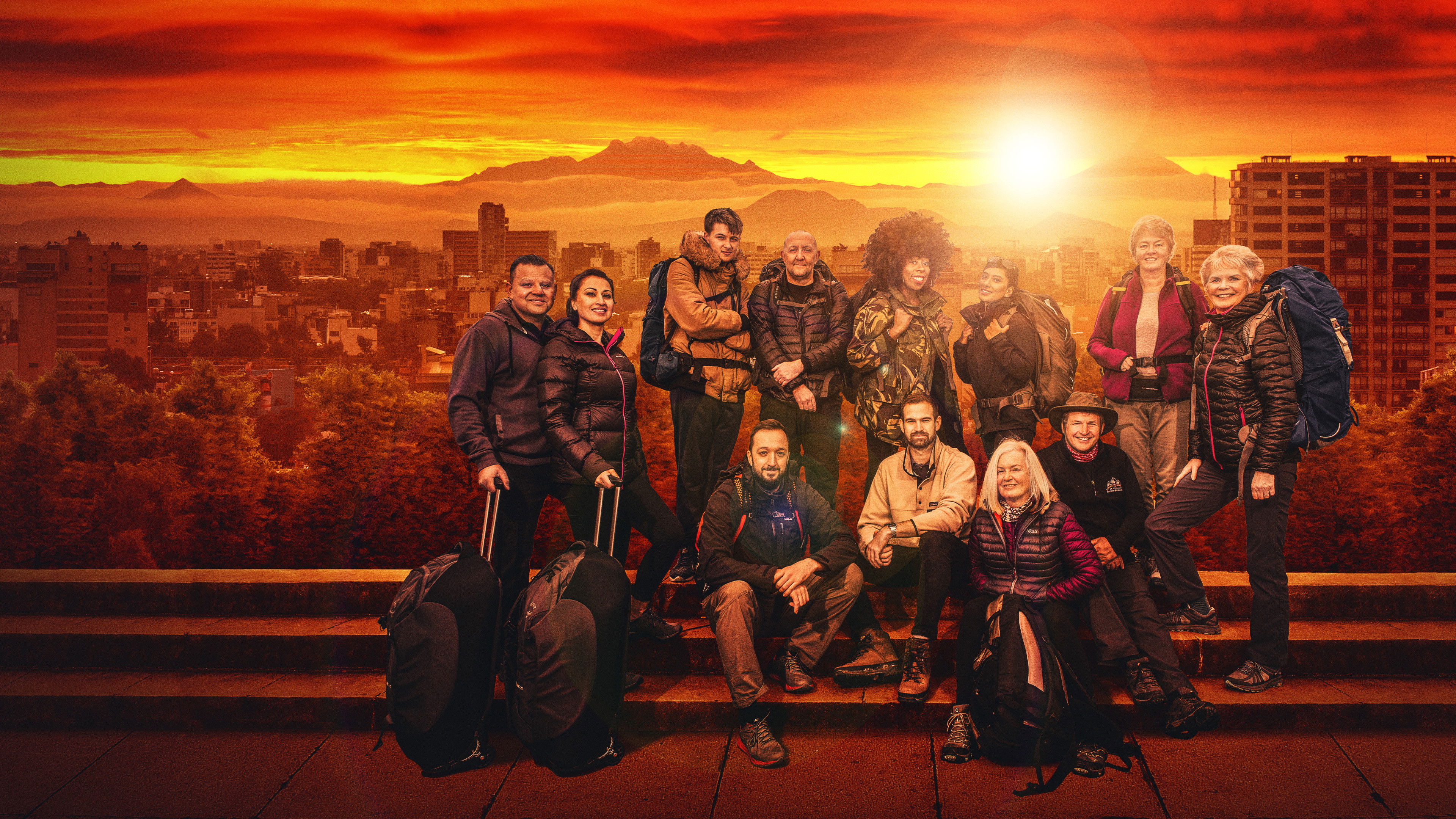 Backdrop for Race Across the World