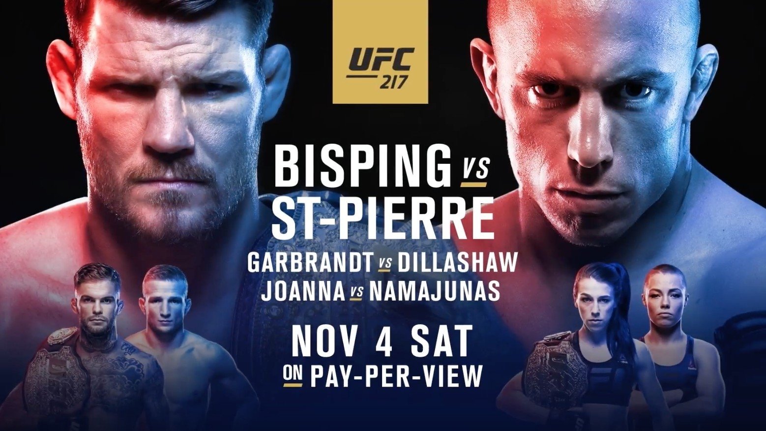 Backdrop for UFC 217: Bisping vs. St-Pierre