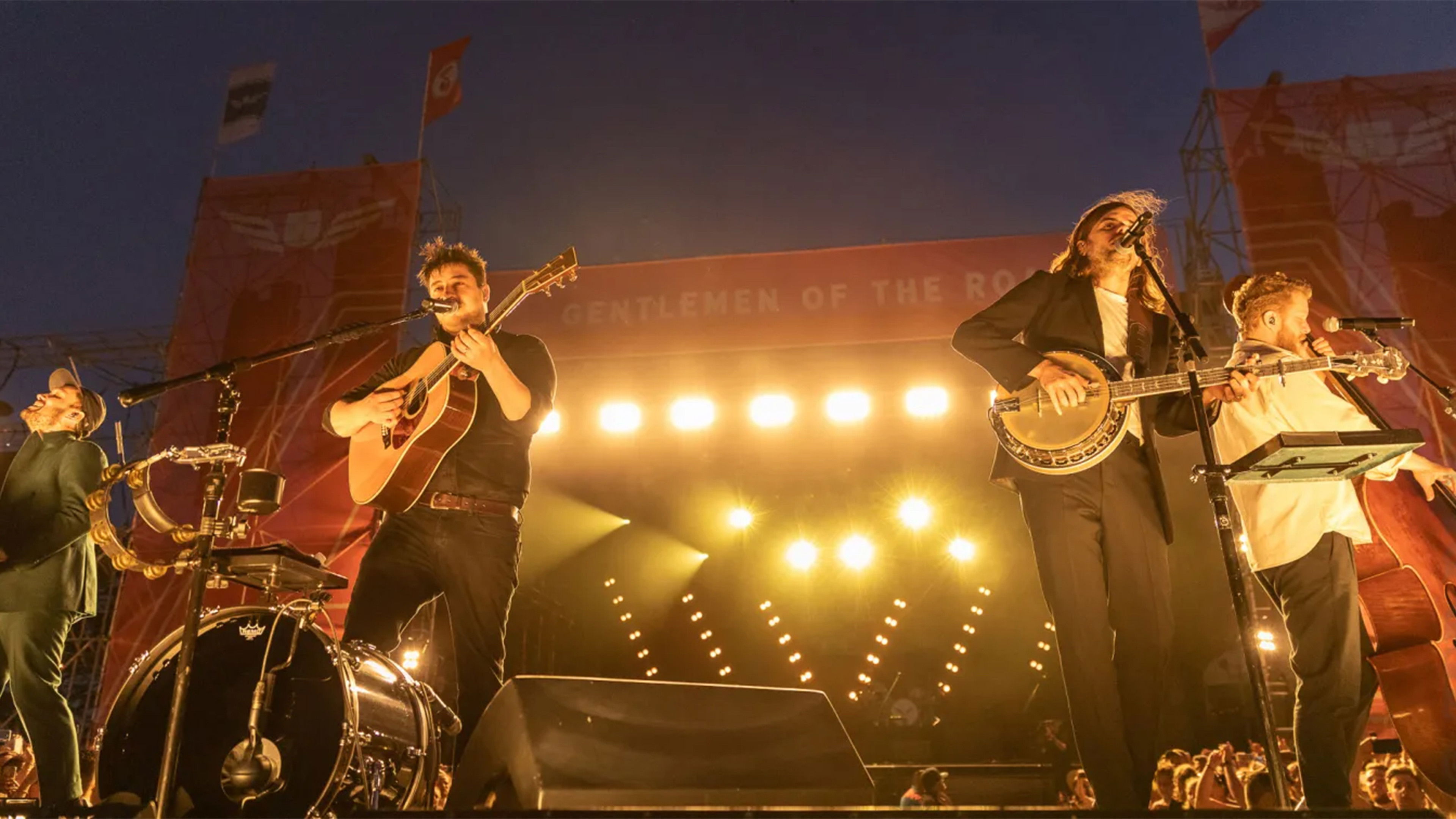 Backdrop for Mumford & Sons - Delta Tour Live
