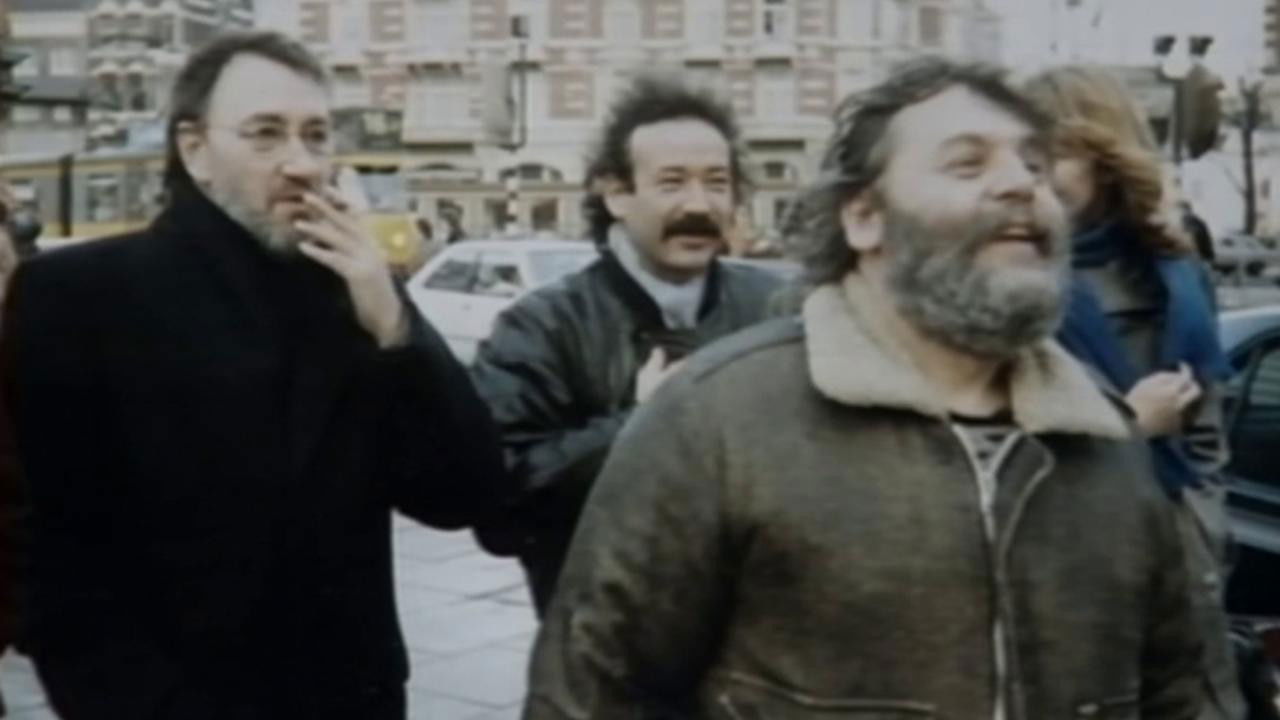 Backdrop for Strawalde und Penck malen ein Bild