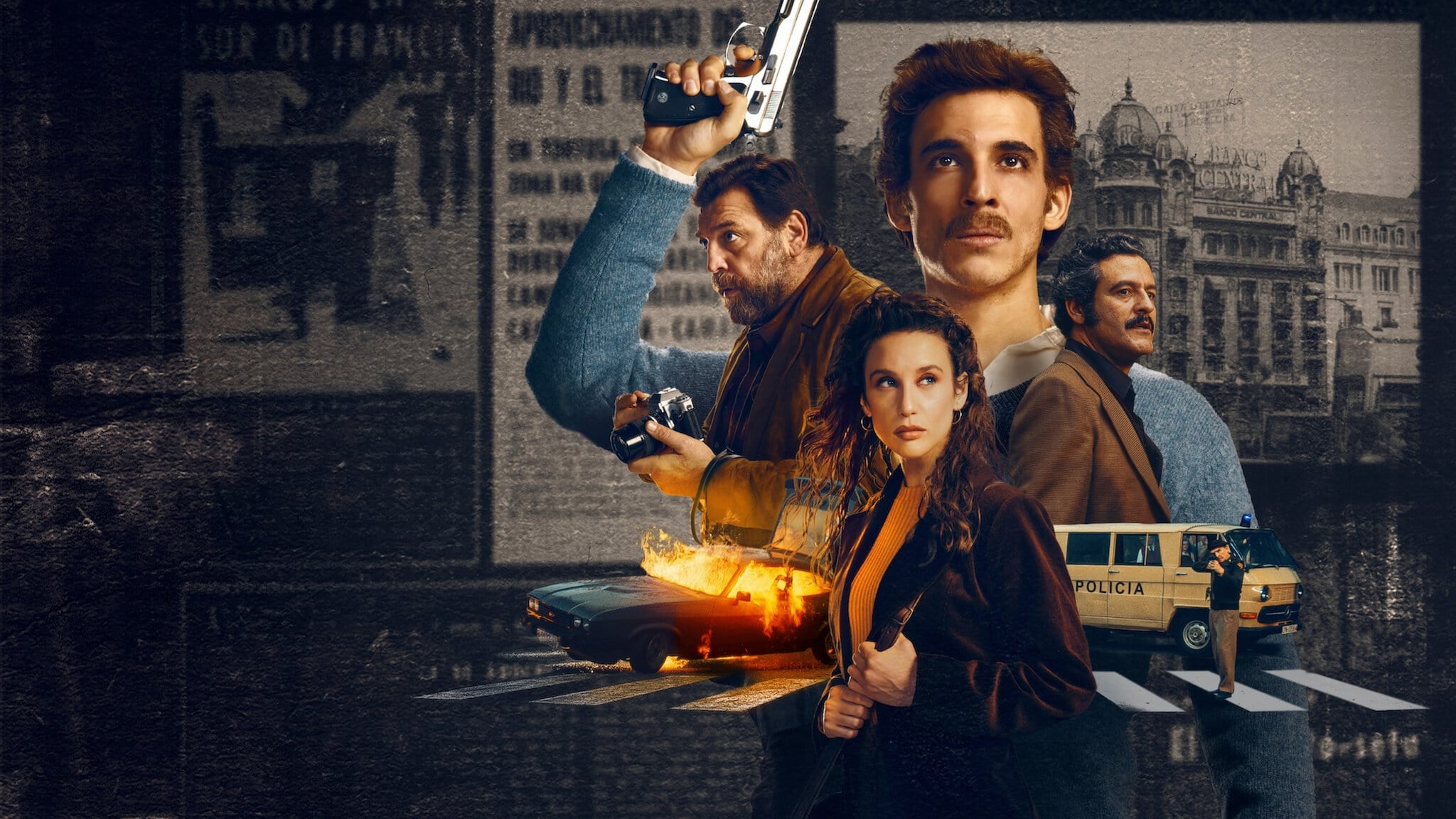 Backdrop for Bank Under Siege