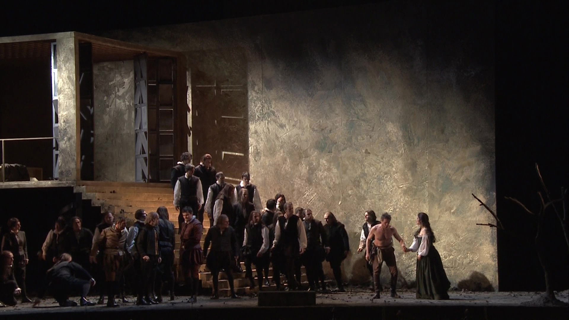 Backdrop for Rigoletto (Verdi) - Wiener Staatsoper