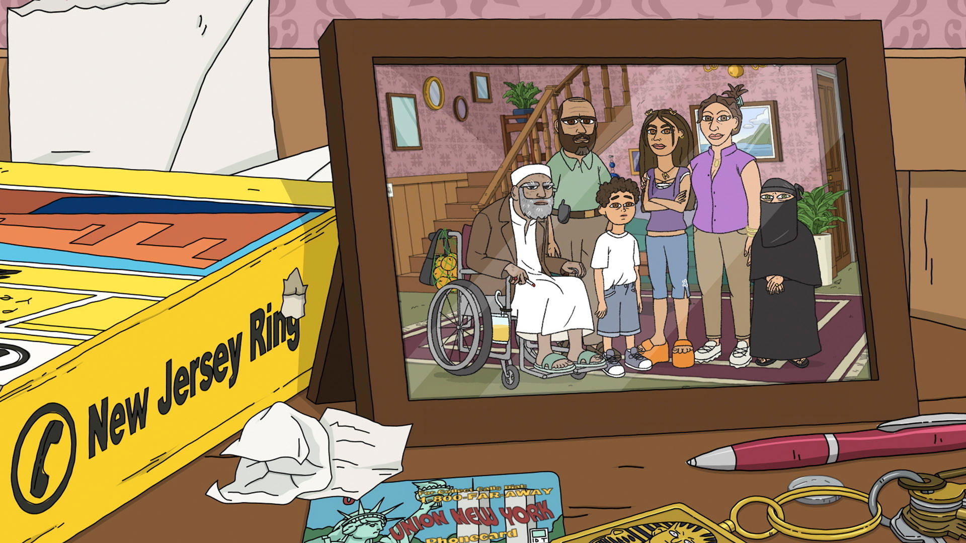 Backdrop for #1 Happy Family USA