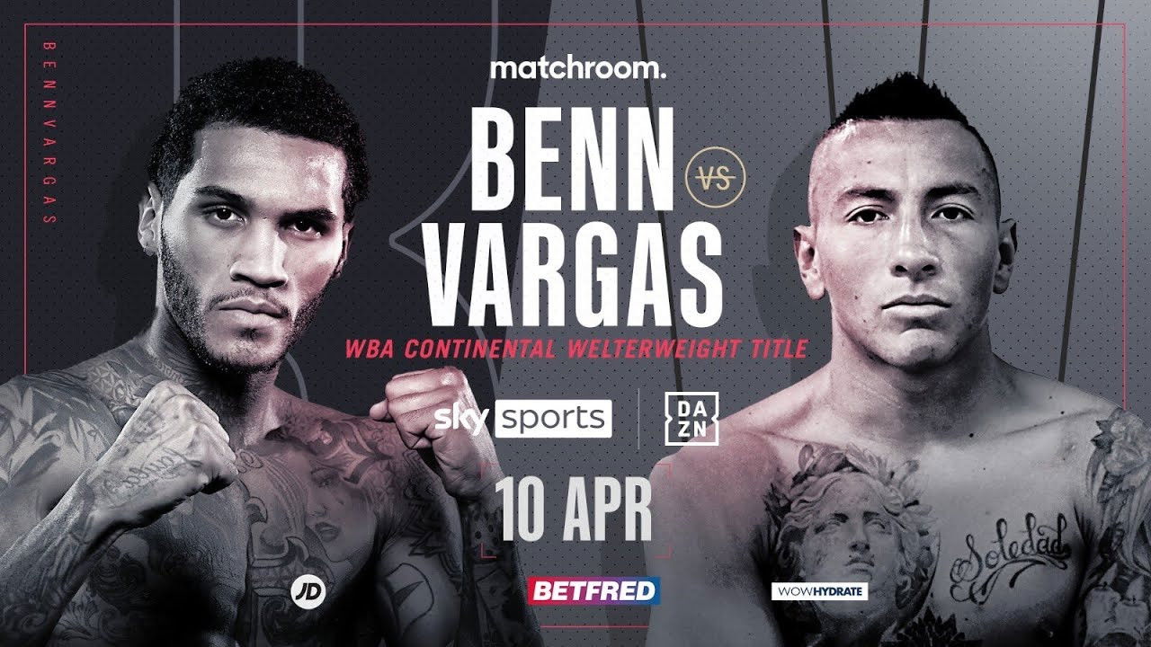 Backdrop for Conor Benn vs. Samuel Vargas