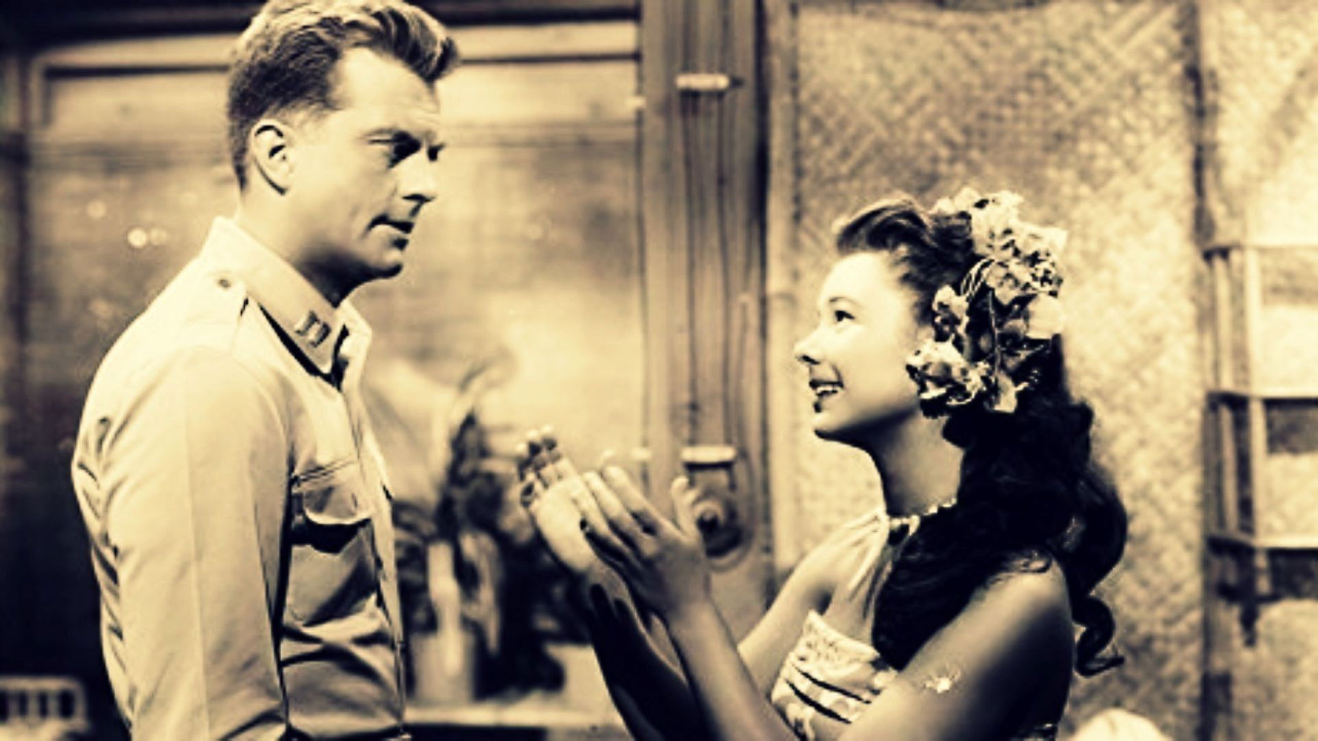 Backdrop for Down Among the Sheltering Palms