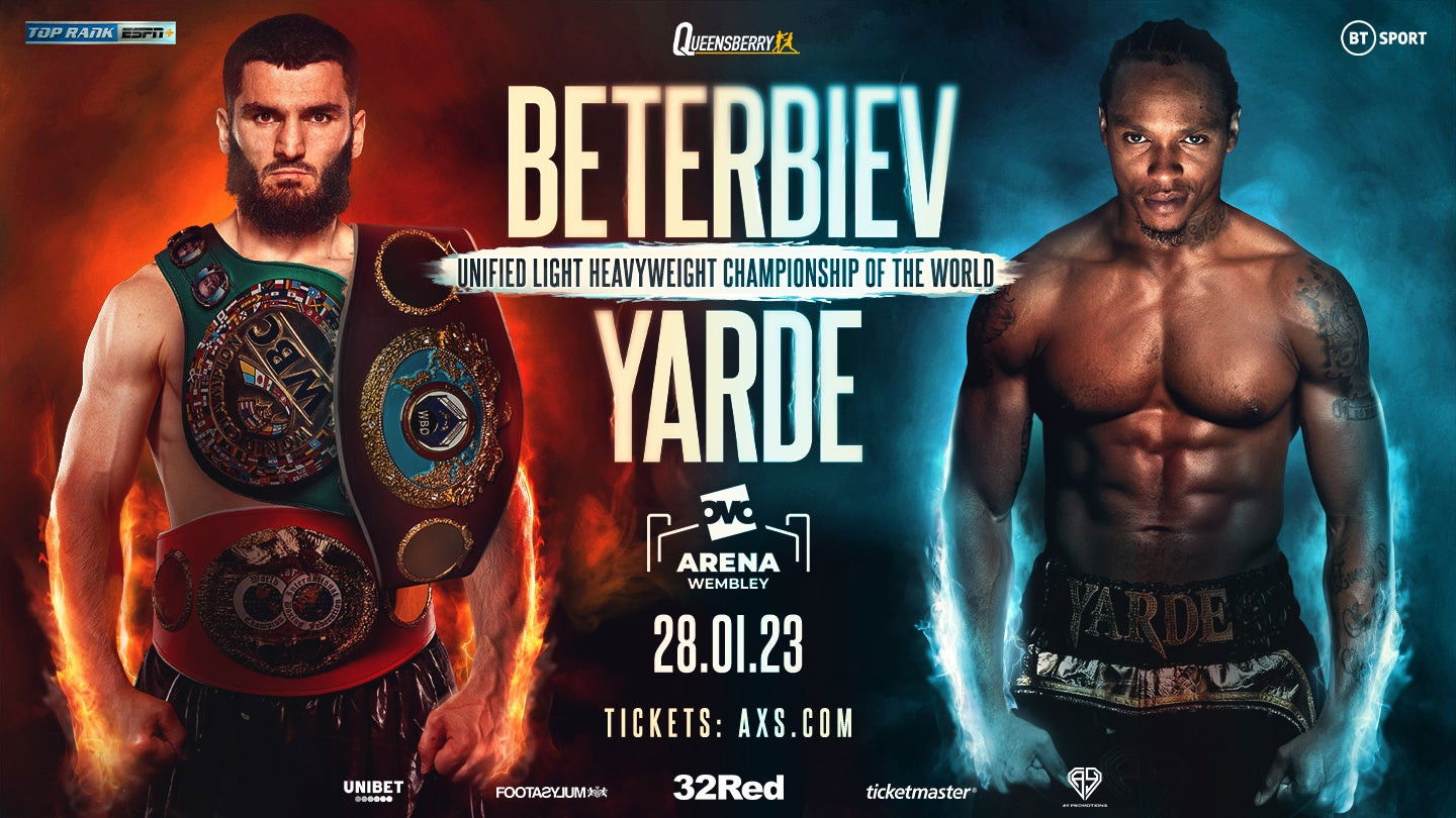 Backdrop for Artur Beterbiev vs. Anthony Yarde